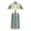 LUMIDA Casa LED-Dekoleuchte Glas-Lampenschirm 5h-Timerfunktion Höhe 18cm, Ø 10,7cm