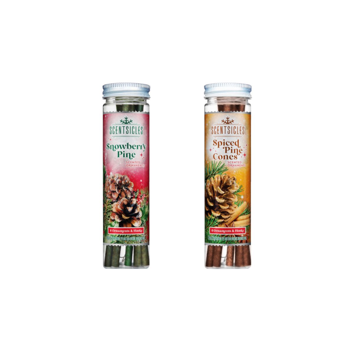 SCENTSICLES® 2er Set Duftstäbchen im Schraubglas 2 Sorten, 12 Stäbchen Duftauswahl