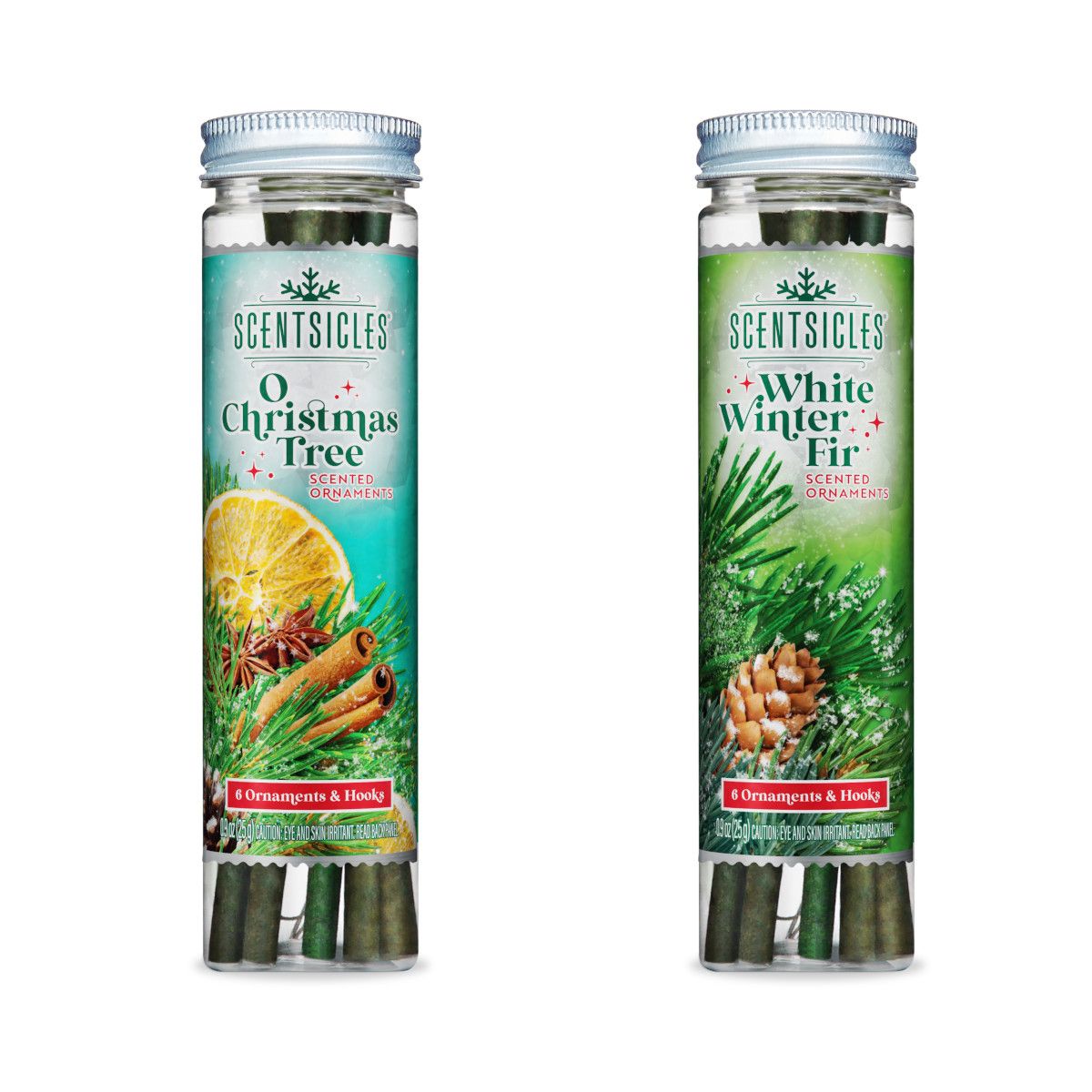 SCENTSICLES® 2er Set Duftstäbchen im Schraubglas 2 Sorten, 12 Stäbchen Duftauswahl