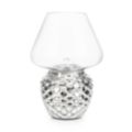 LUMIDA Casa LED-Dekoleuchte Mercury-Glas 5h-Timerfunktion Höhe 21cm, Ø 15cm