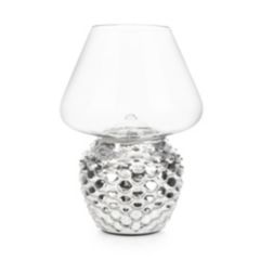 LUMIDA Casa LED-Dekoleuchte Mercury-Glas 5h-Timerfunktion Höhe 21cm, Ø 15cm