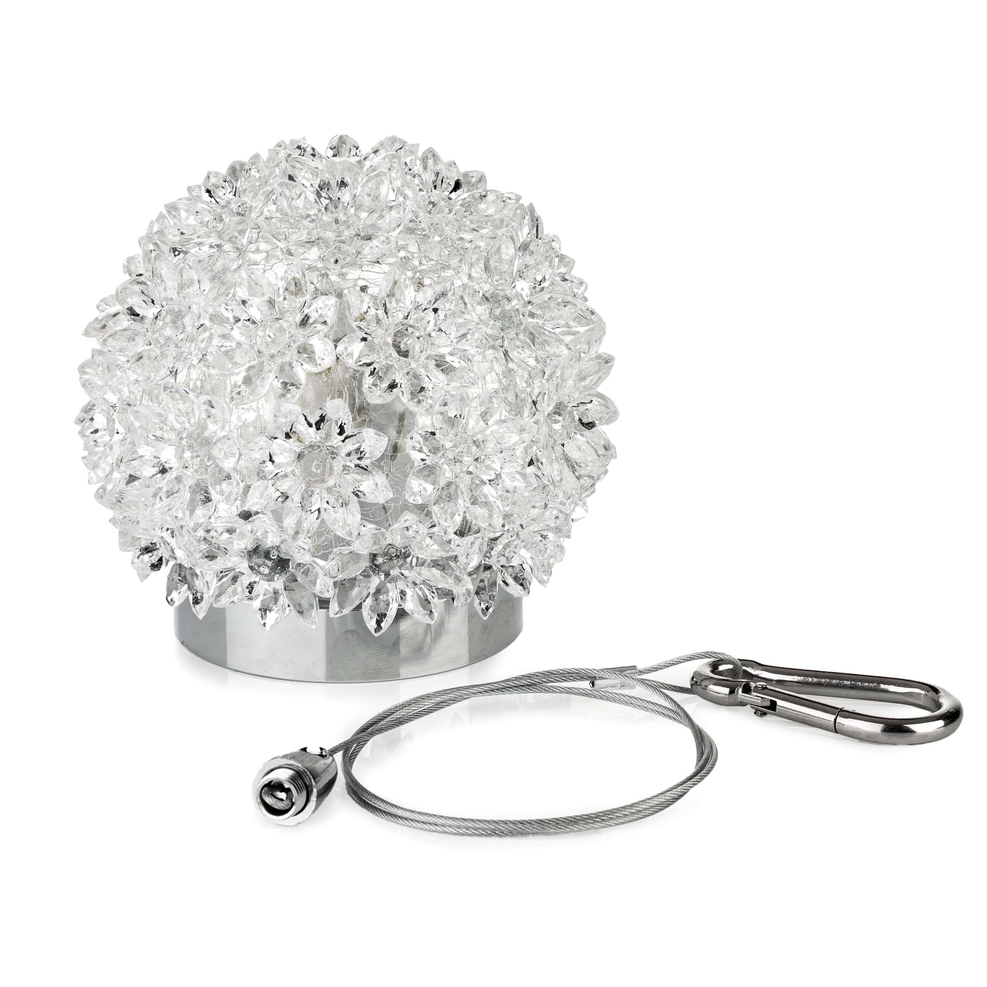 LUMIDA Casa 2in1 LED-Dekokugel Blüten-Design inkl. Aufhängung outdoorgeeignet