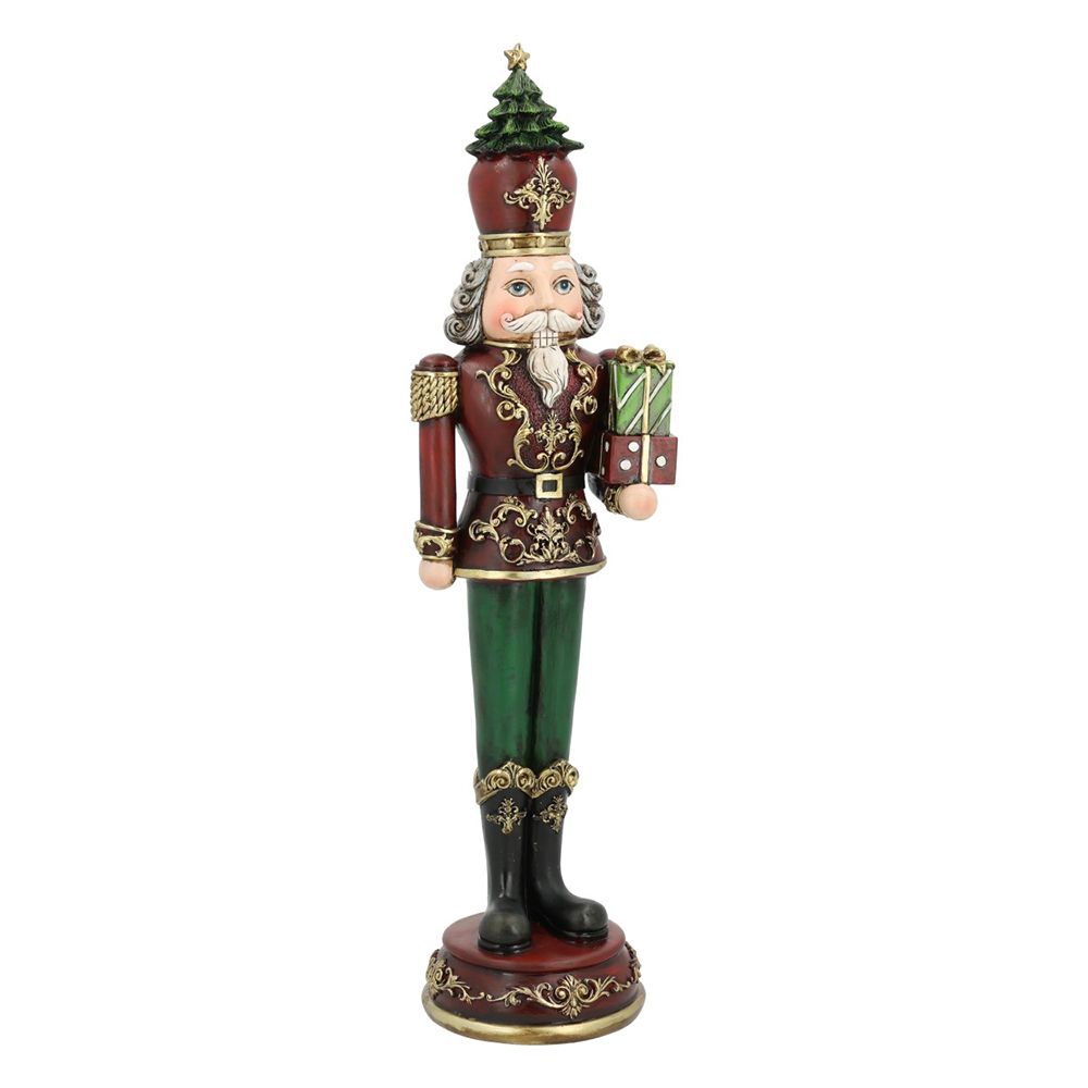 WURM Nussknacker mit Geschenk Farbauswahl