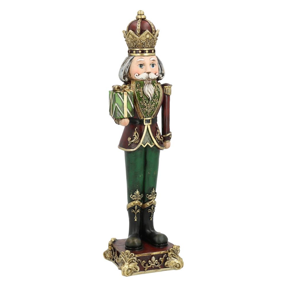 WURM Nussknacker mit Geschenk Farbauswahl