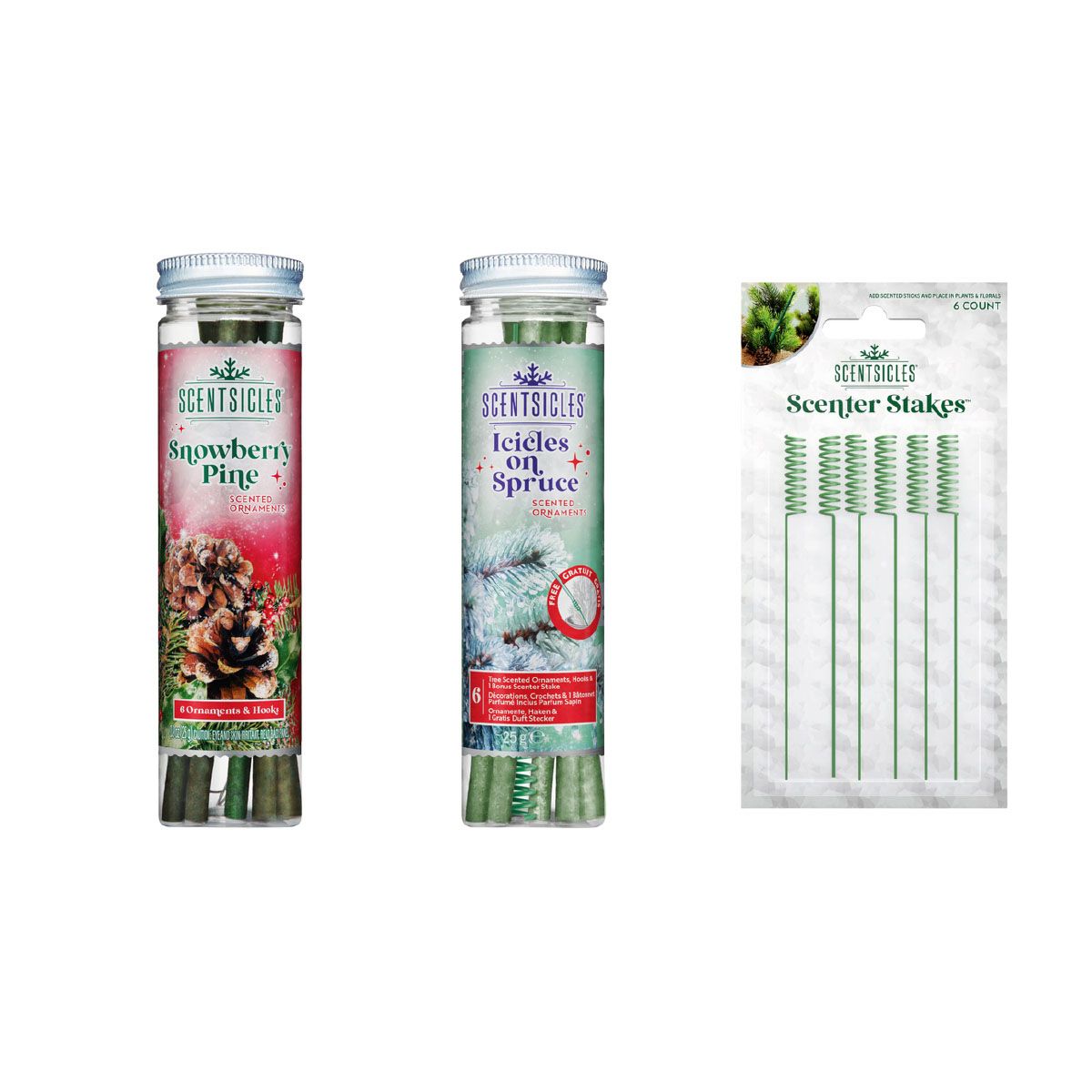 SCENTSICLES® 2er Set Duftstäbchen Scenter Stakes 2 Sorten, 12 Stäbchen Duftauswahl