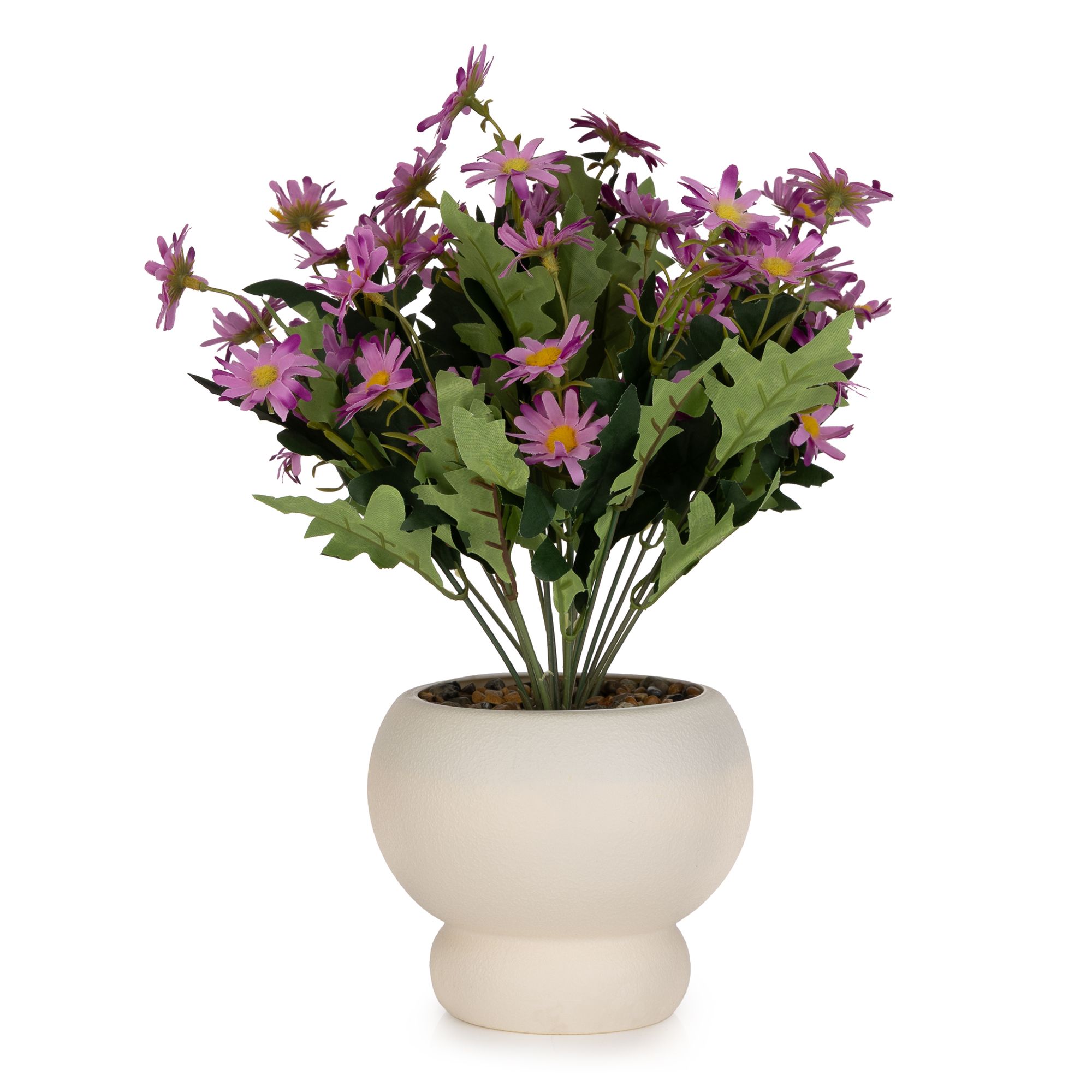 ABELLA Flora künstl. Margerite in Deko-Topf Höhe 33cm, Ø 20cm