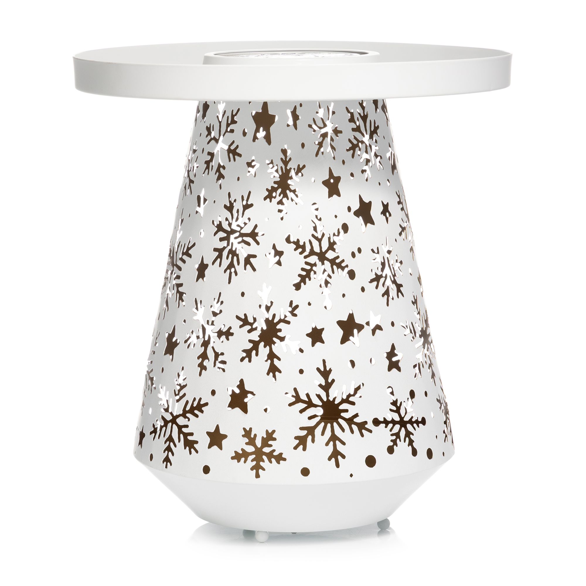 LUMIDA Xmas LED-Laterne & Beistelltisch mit Tablett, Aufladbar outdoorgeeignet