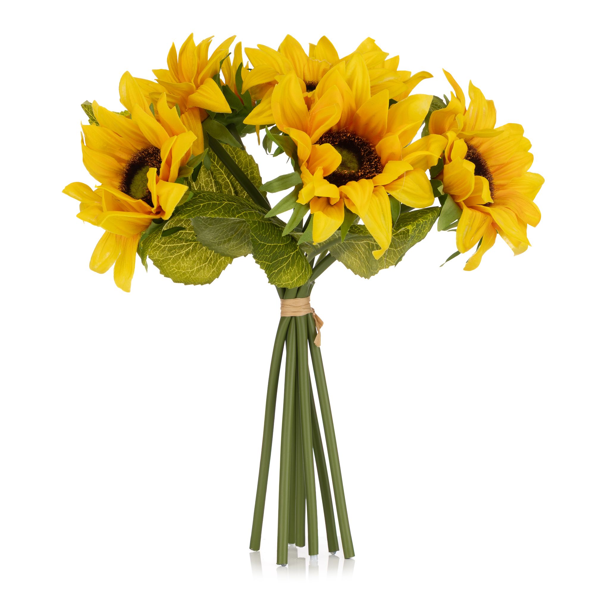 ABELLA Flora künstl. Bouquet Sonnenblumen 7 Blütenköpfe Höhe 36cm, Ø 25cm