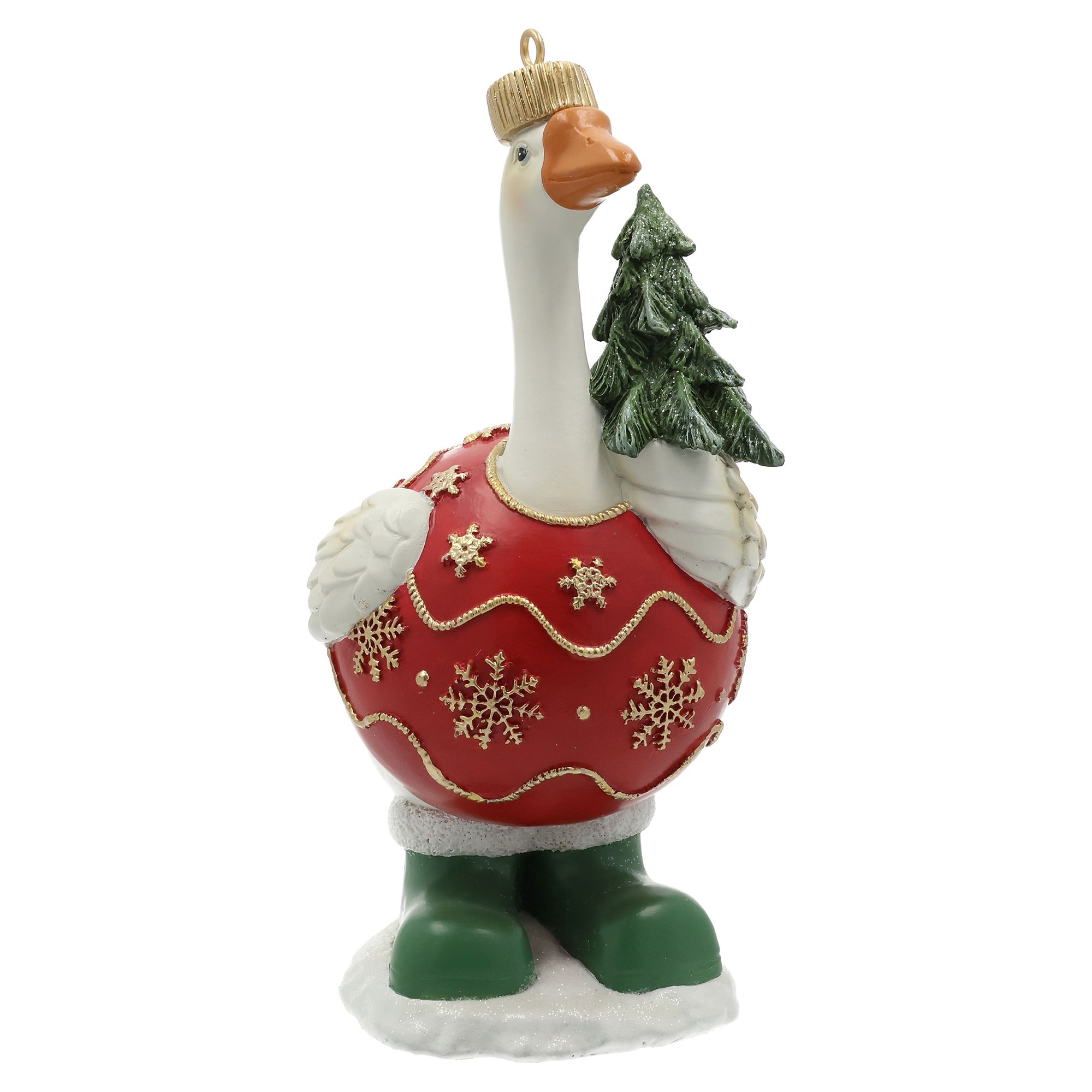 WURM Ente mit Tannenbaum 9x19x9cm