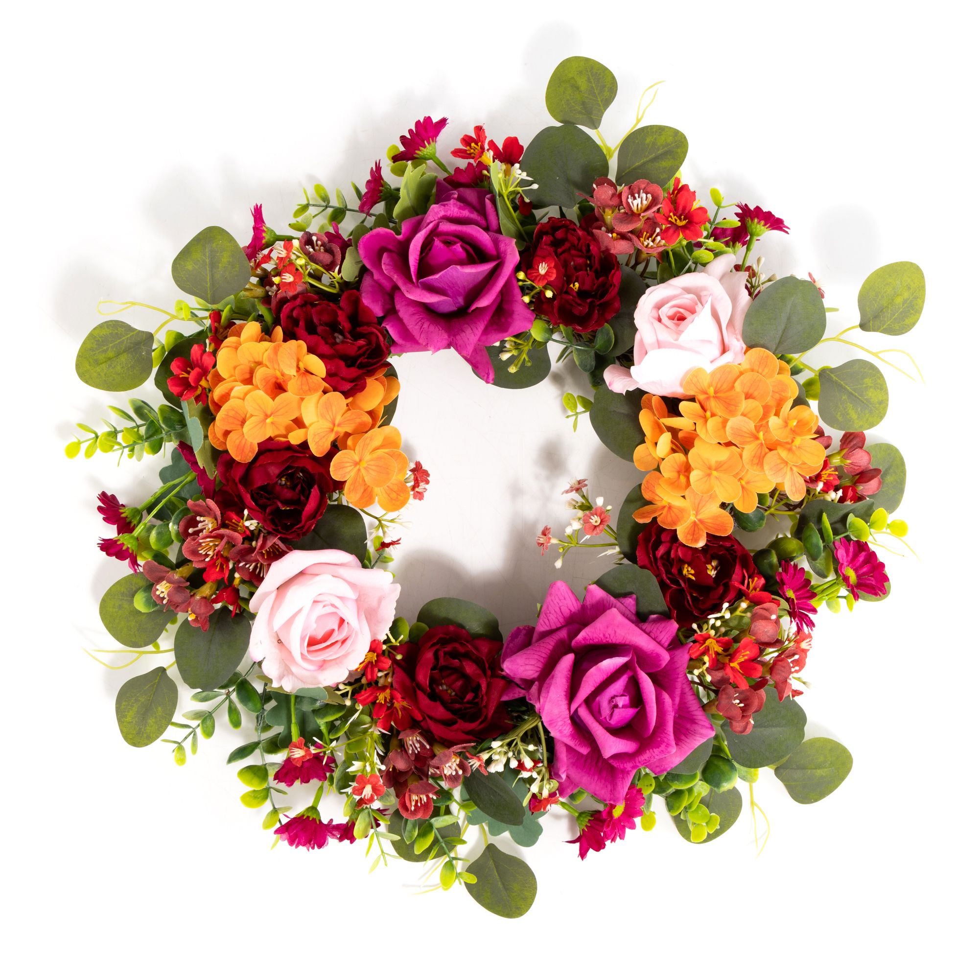 ABELLA Flora künstl. Dekokranz Rosenblüten Realtouch Ø 45cm