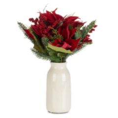 ABELLA Flora künstl. Bouquet Keramik-Vase outdoorgeeignet Höhe ca. 40cm