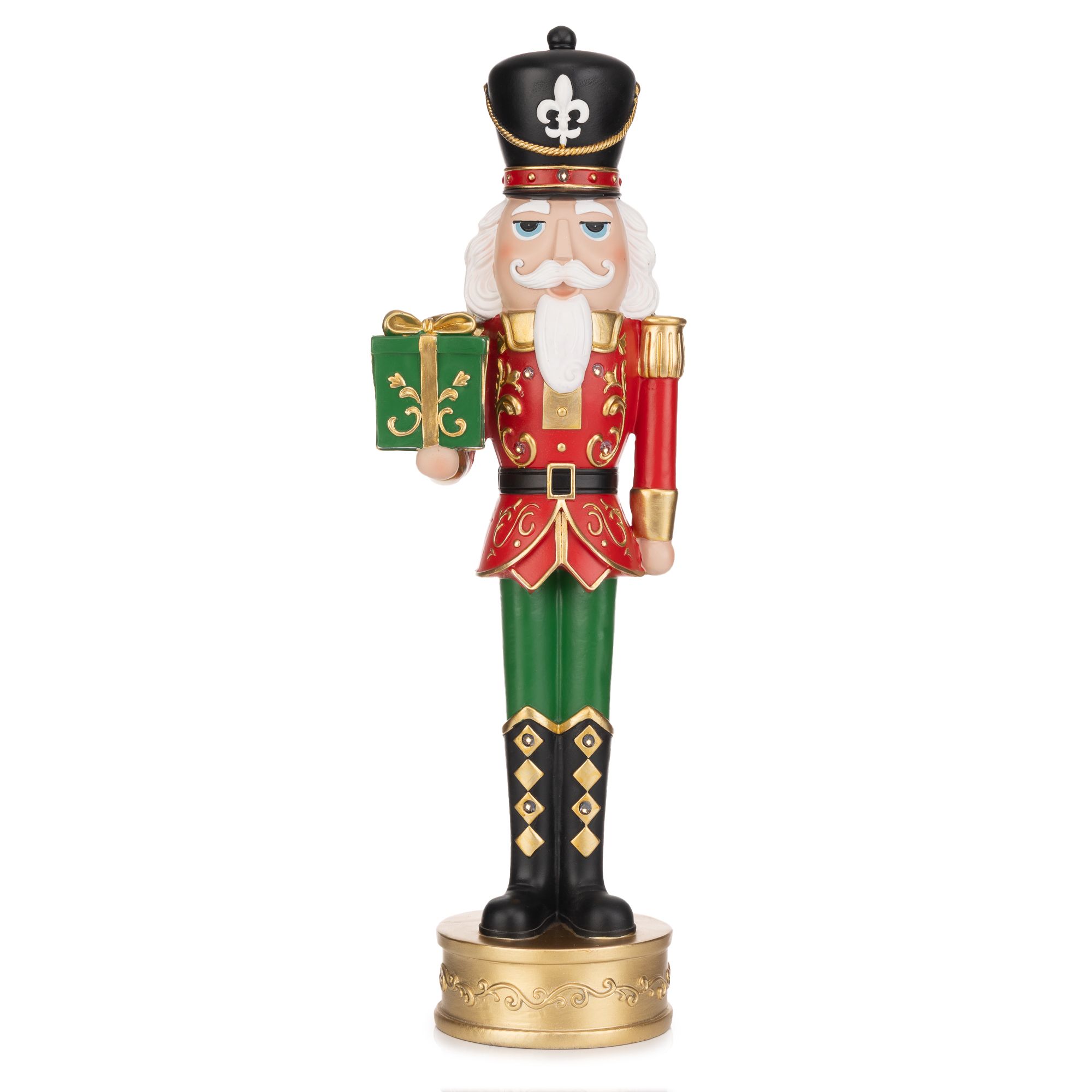 LUMIDA Xmas XL-Nussknacker 9 LEDs, Timer outdoorgeignet Höhe 50cm