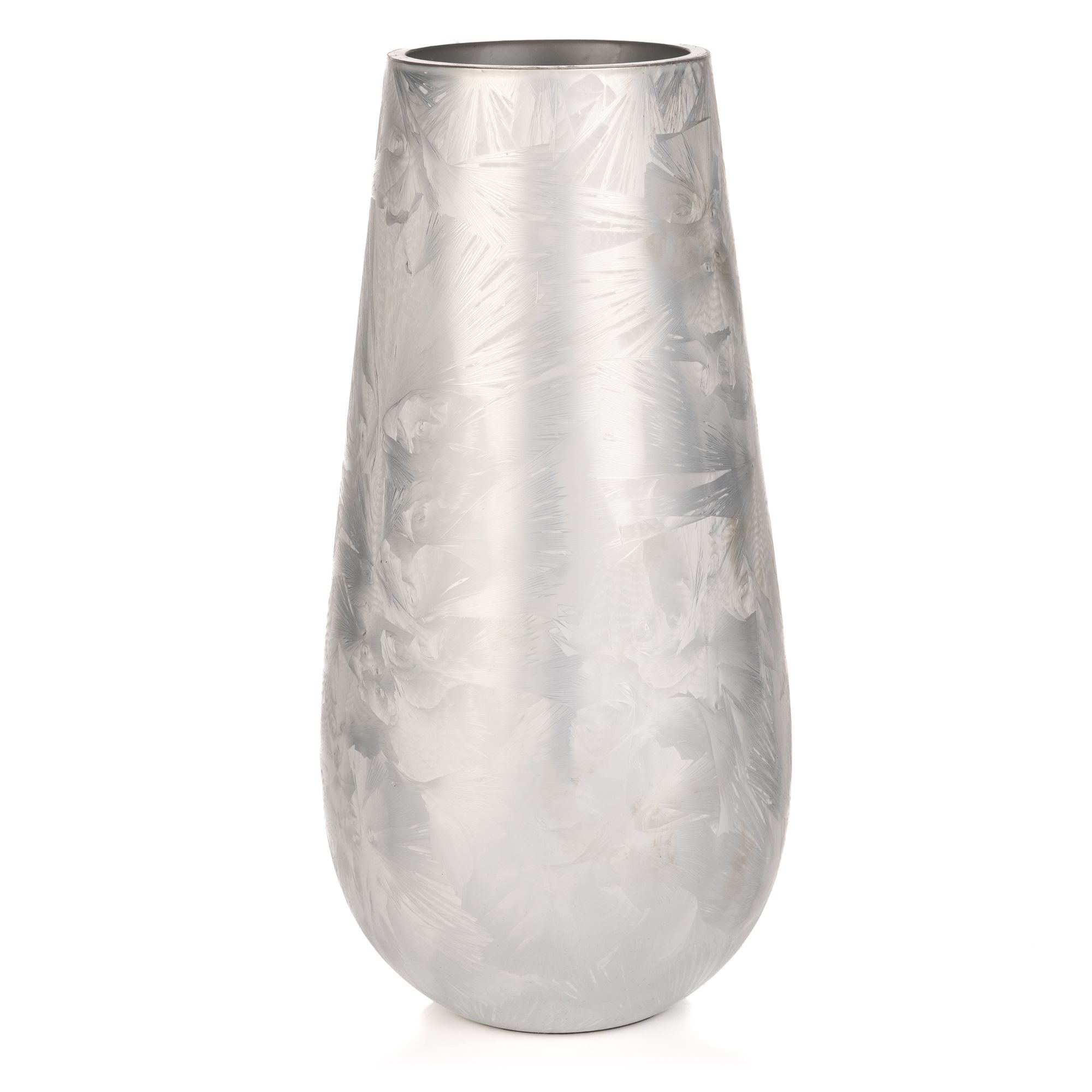 ABELLA Flora Glasvase Eislack-Effekt Höhe 25cm, Ø 13,5cm