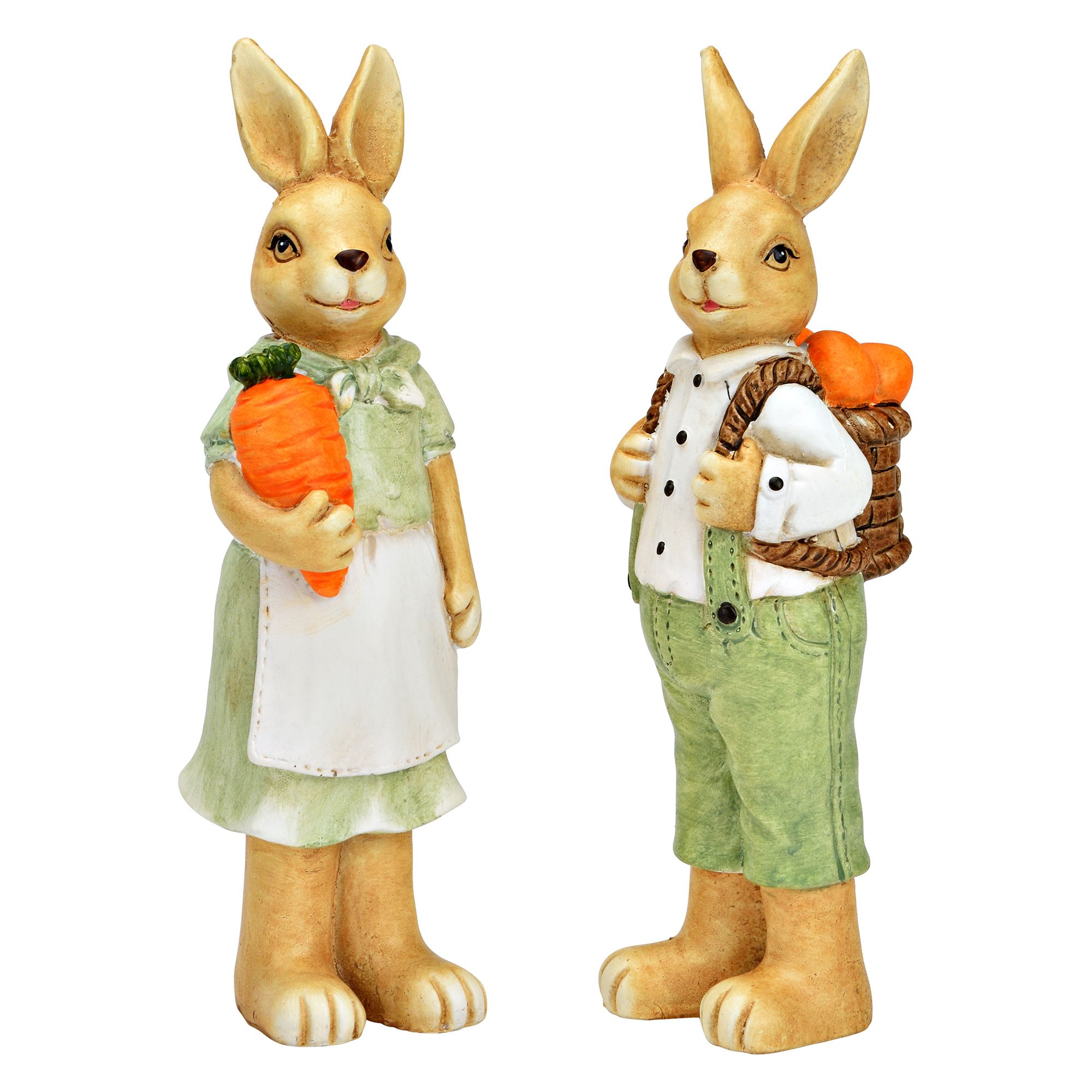 WURM 2 Dekofiguren Hase Maße 7x23x7cm