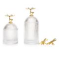 ABELLA Xmas 2 Glas-Gefäße Motiv-Wechselgriff lebensmittelecht Höhe 20,5cm & 24,5cm