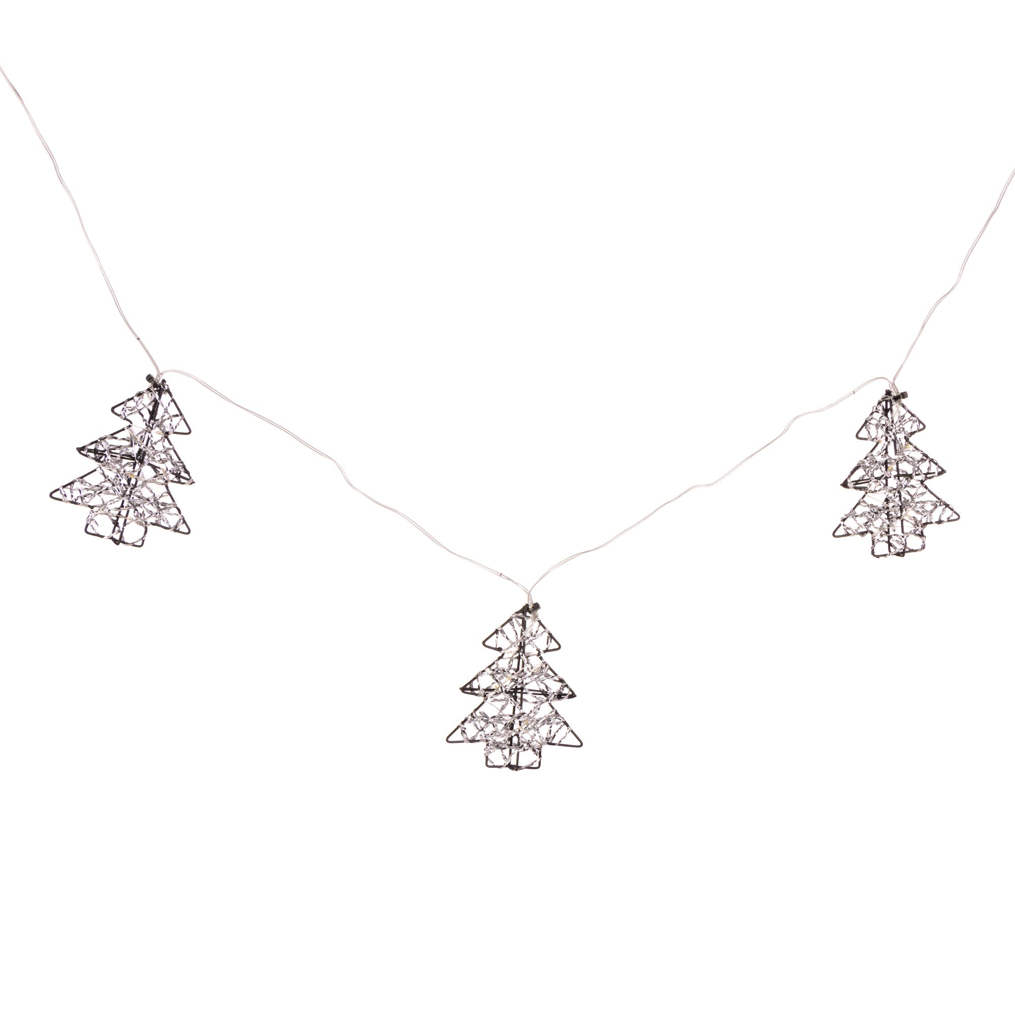 LUMIDA Xmas LED-Lichterkette 8 Leuchtelemente outdoorfähig, Timer 64 LEDs, Länge 240cm