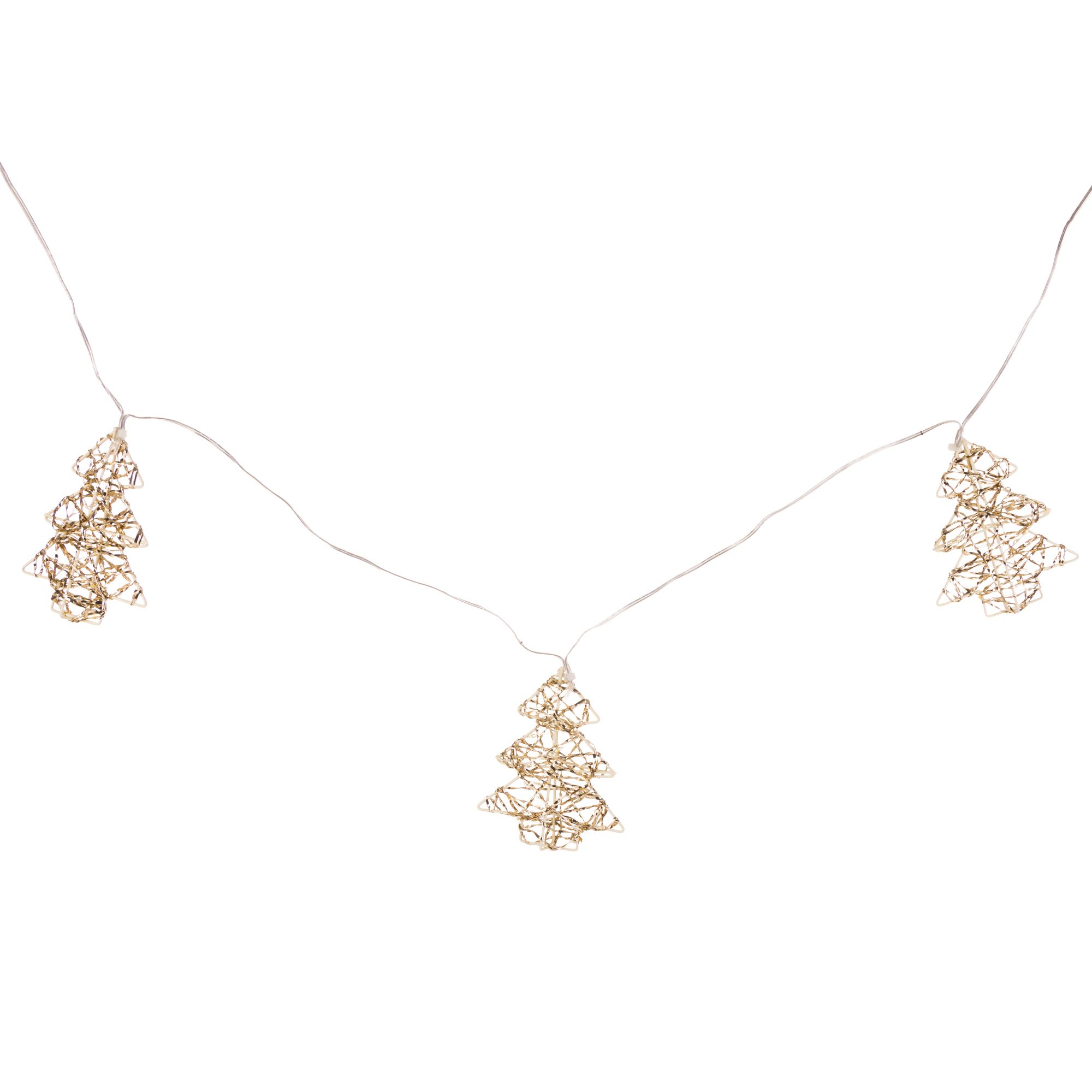 LUMIDA Xmas LED-Lichterkette 8 Leuchtelemente outdoorfähig, Timer 64 LEDs, Länge 240cm