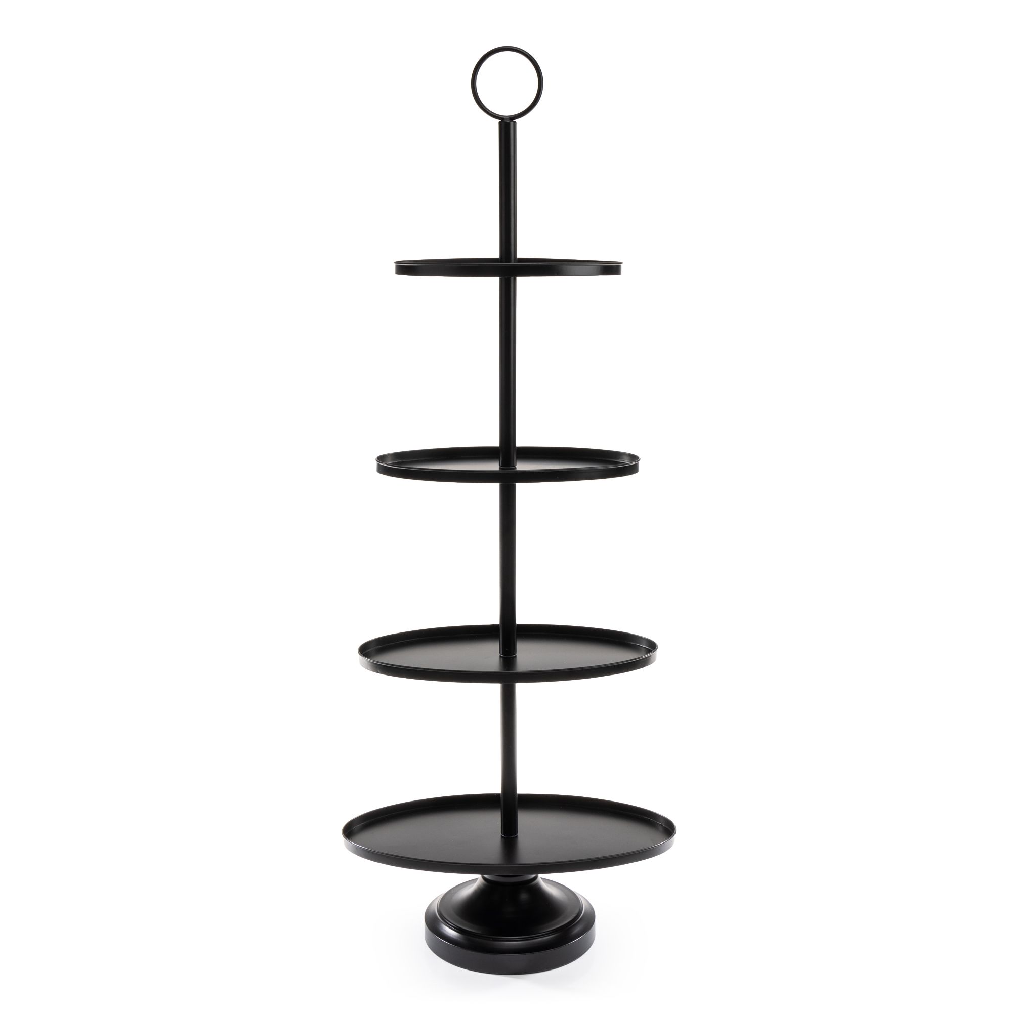 ABELLA Design-Etagere ovale Böden 4 Etagen Höhe 130cm, B. 50cm