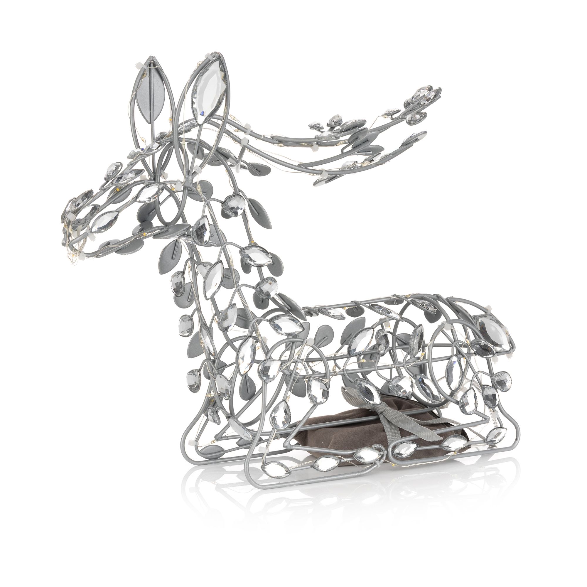 LUMIDA Xmas LED-Dekoreh Juwelen-Design 6h-Timerfunktion Höhe ca. 35cm