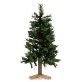 LUMIDA Xmas LED-Spezialbaum Kiefer-Optik platzsparend Holzfuß & FB
