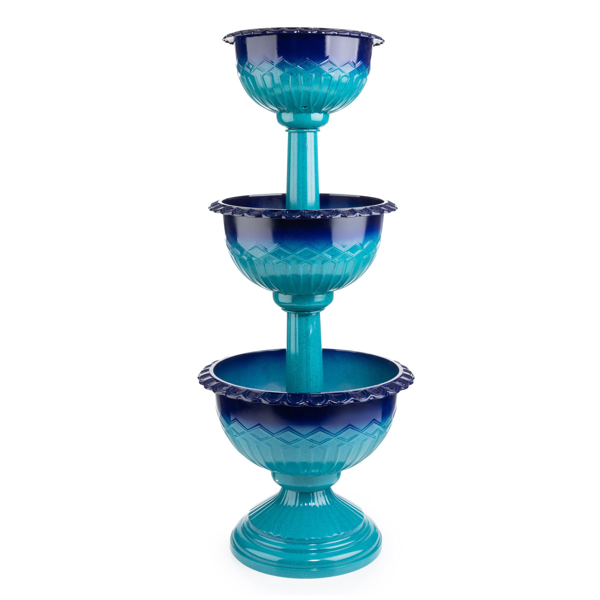 ABELLA Garden Blumensäule 3 Pflanzschalen outdoorgeeignet ca. 43x43x98cm