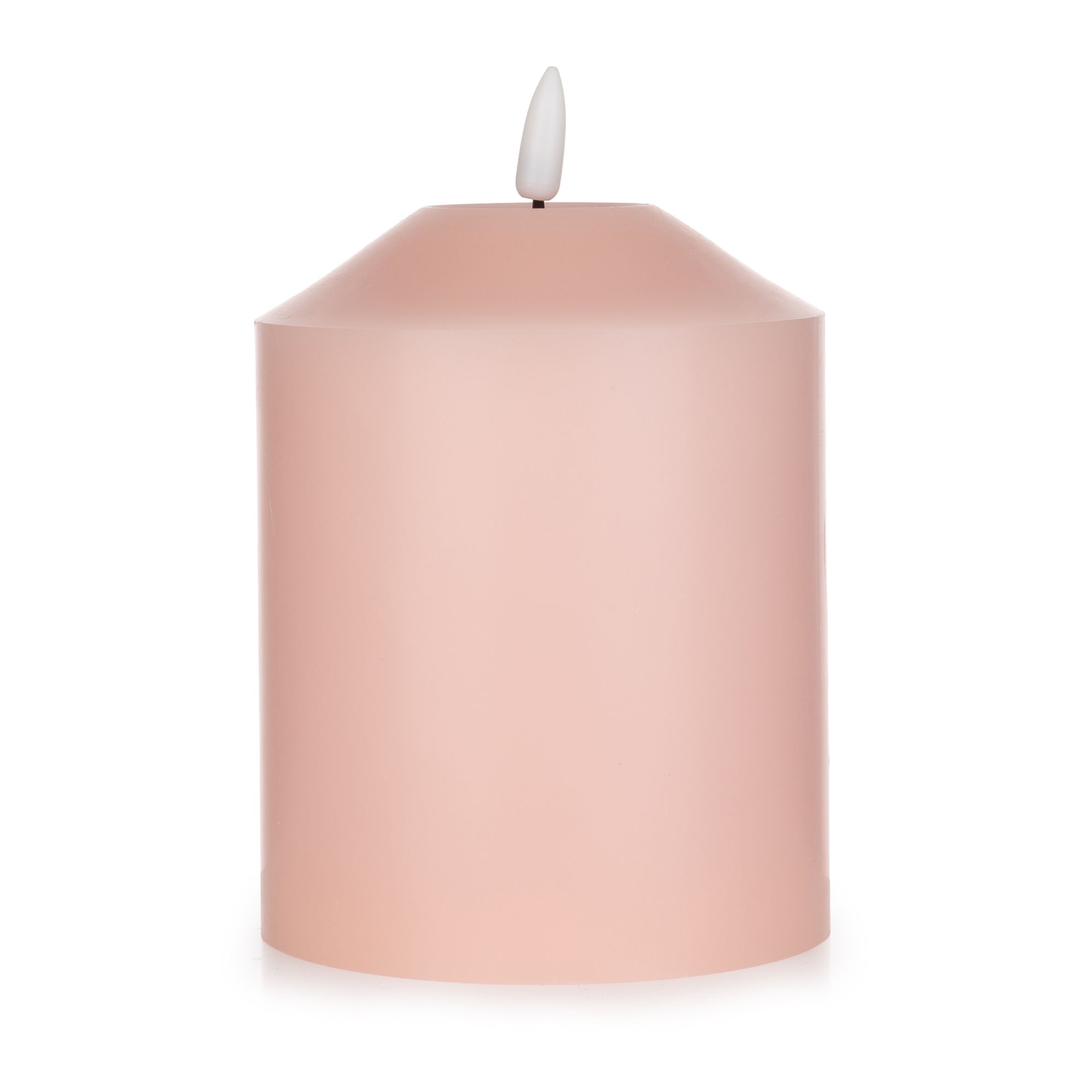 ELAMBIA recharge LED-Kerze wiederaufladbar 250h Brenndauer Ø 10cm, Höhe 15cm