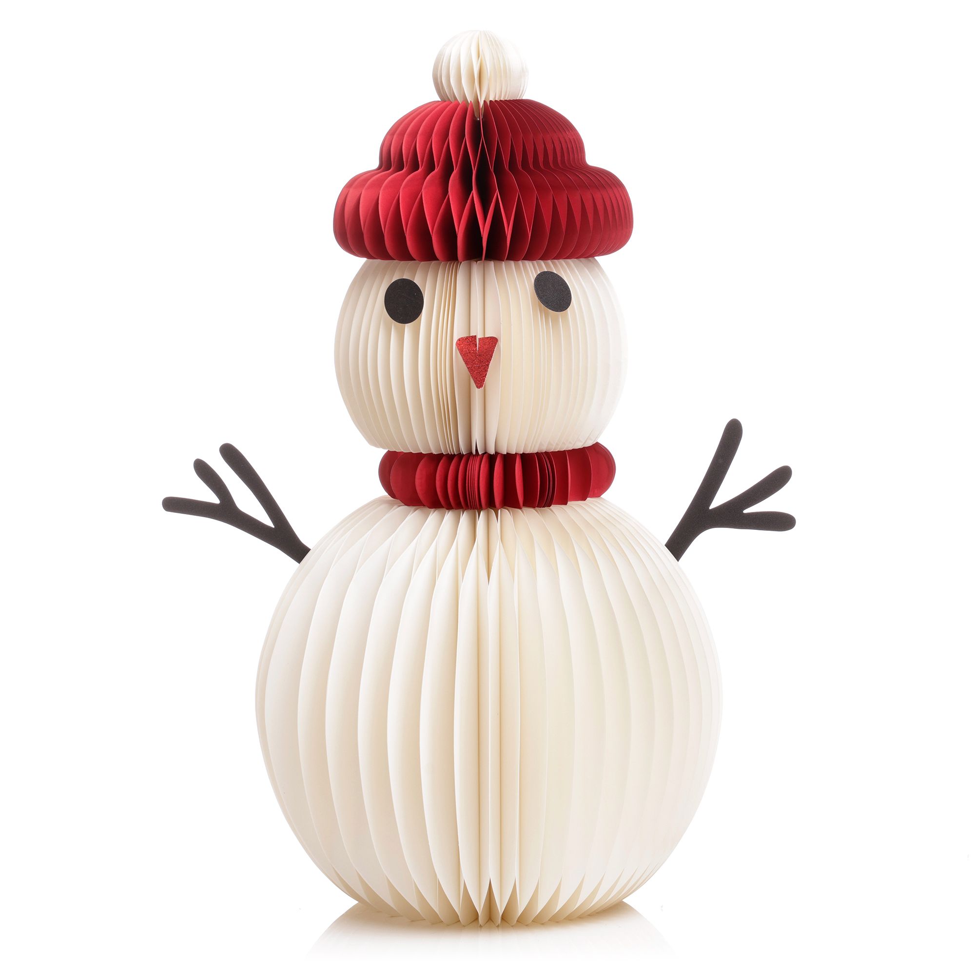 ABELLA Xmas Honeycomb Deko Schneemann Höhe 60cm