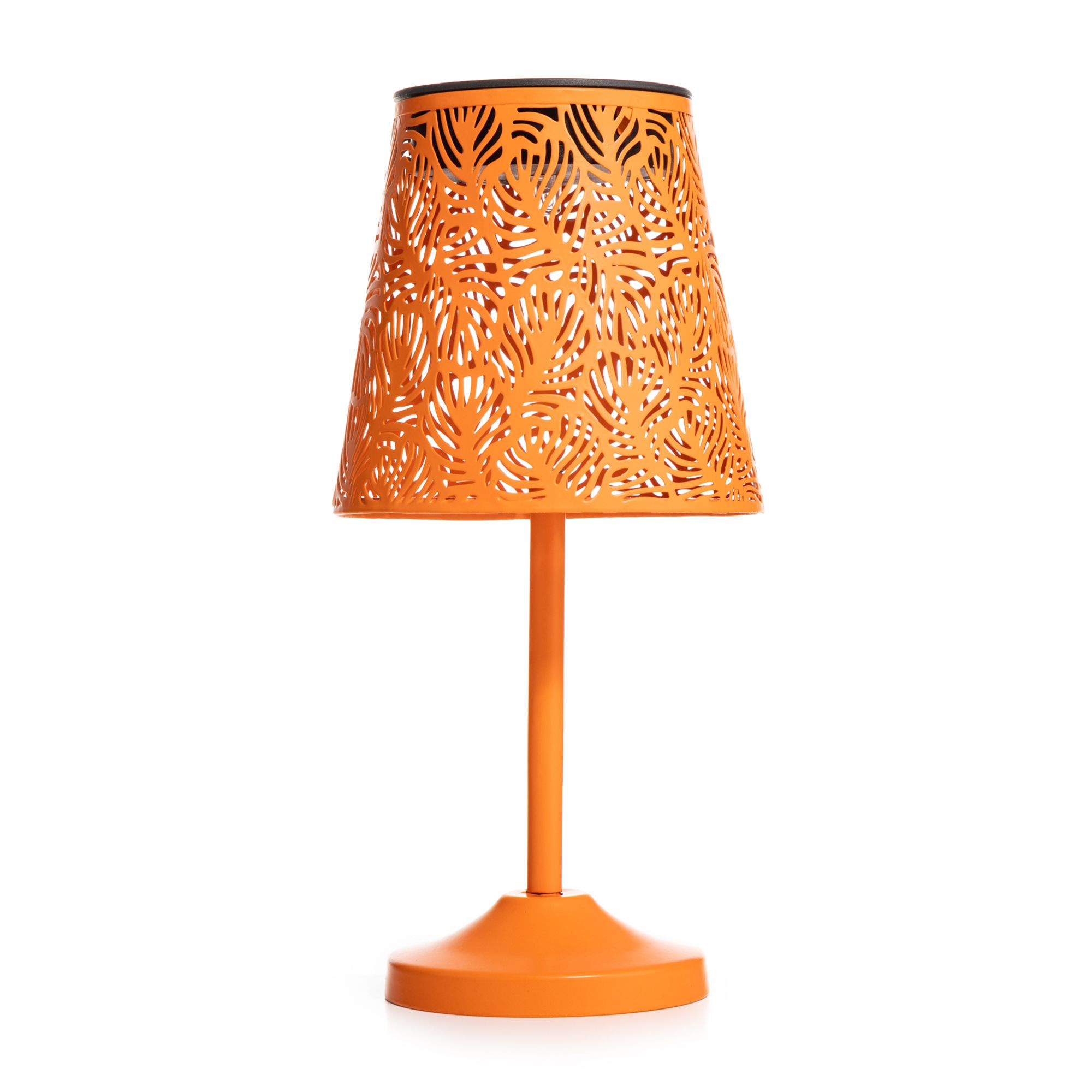 LUMIDA Garden Solar-Tischleuchte Cut-Outs Metall Höhe 25cm, Ø 12,3cm