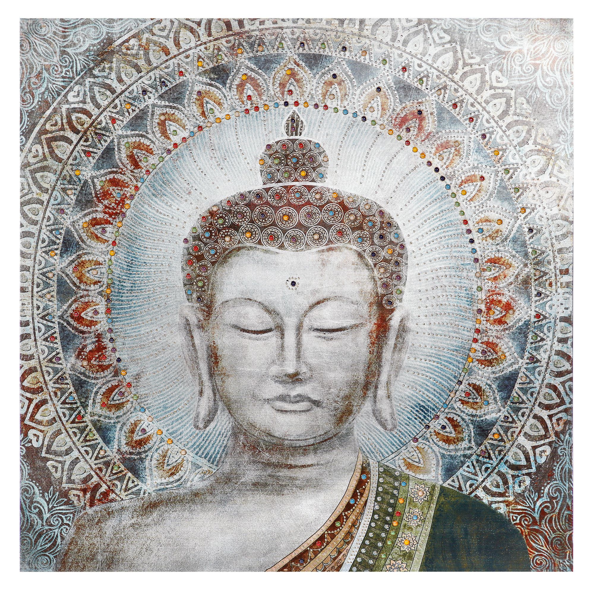 Abella Arte Wandbild Buddha Motiv Kunstvolle Dekoration Ca