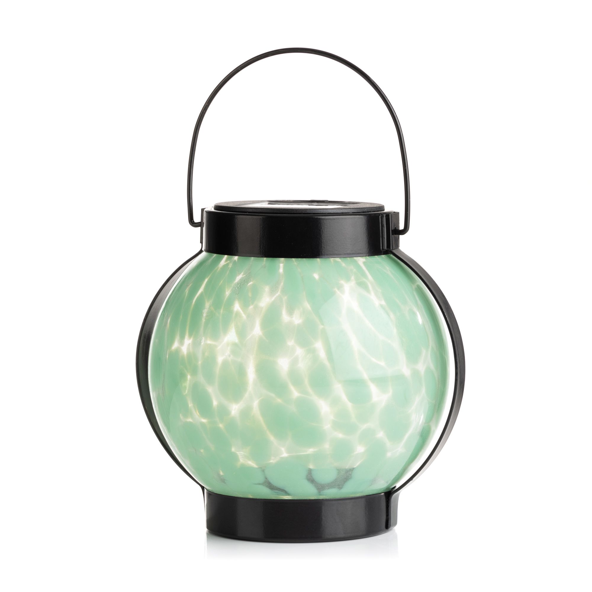 LUMIDA Garden Solar-Laterne Designglas warmweiße LED Ø ca. 16cm