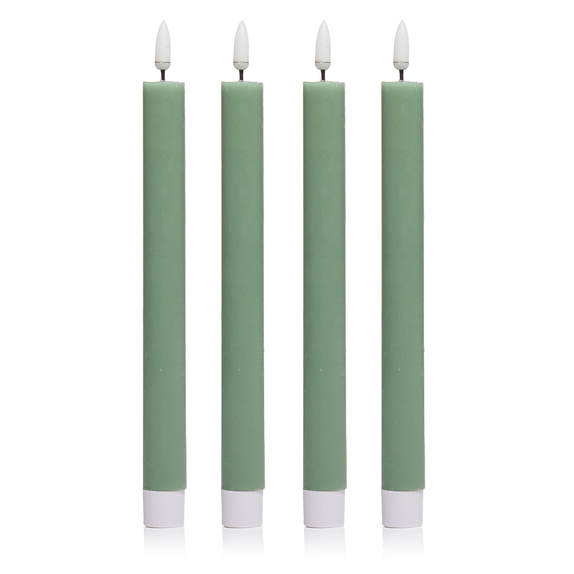 ELAMBIA 4 LED-Tafelkerzen Touch-Sensor 5h-Timerfunktion Höhe 25cm, Ø 2,2cm