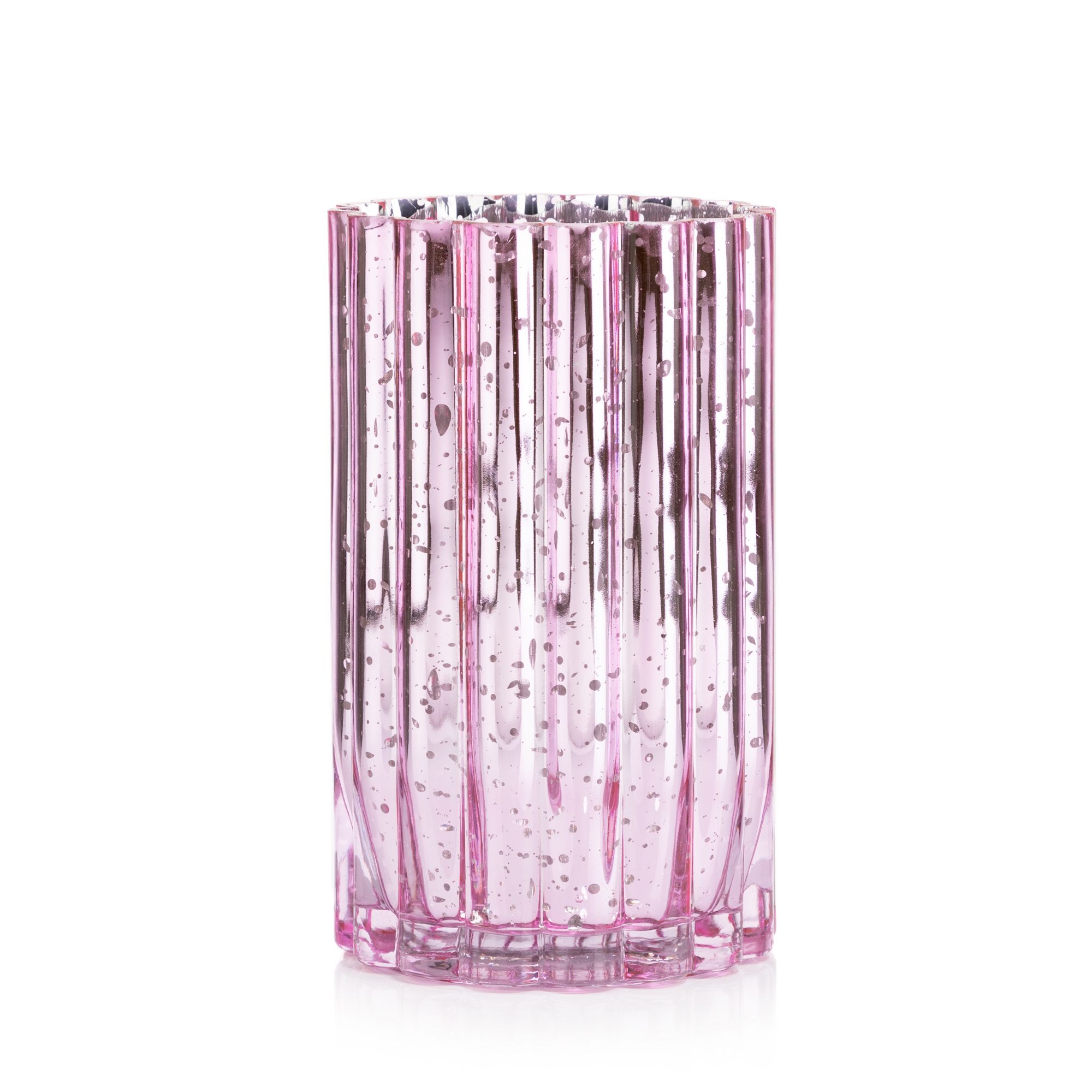 LUMIDA Casa LED-Glasdekoration Mercury-Effekt 5h-Timerfunktion Höhe 20cm, Ø 12cm