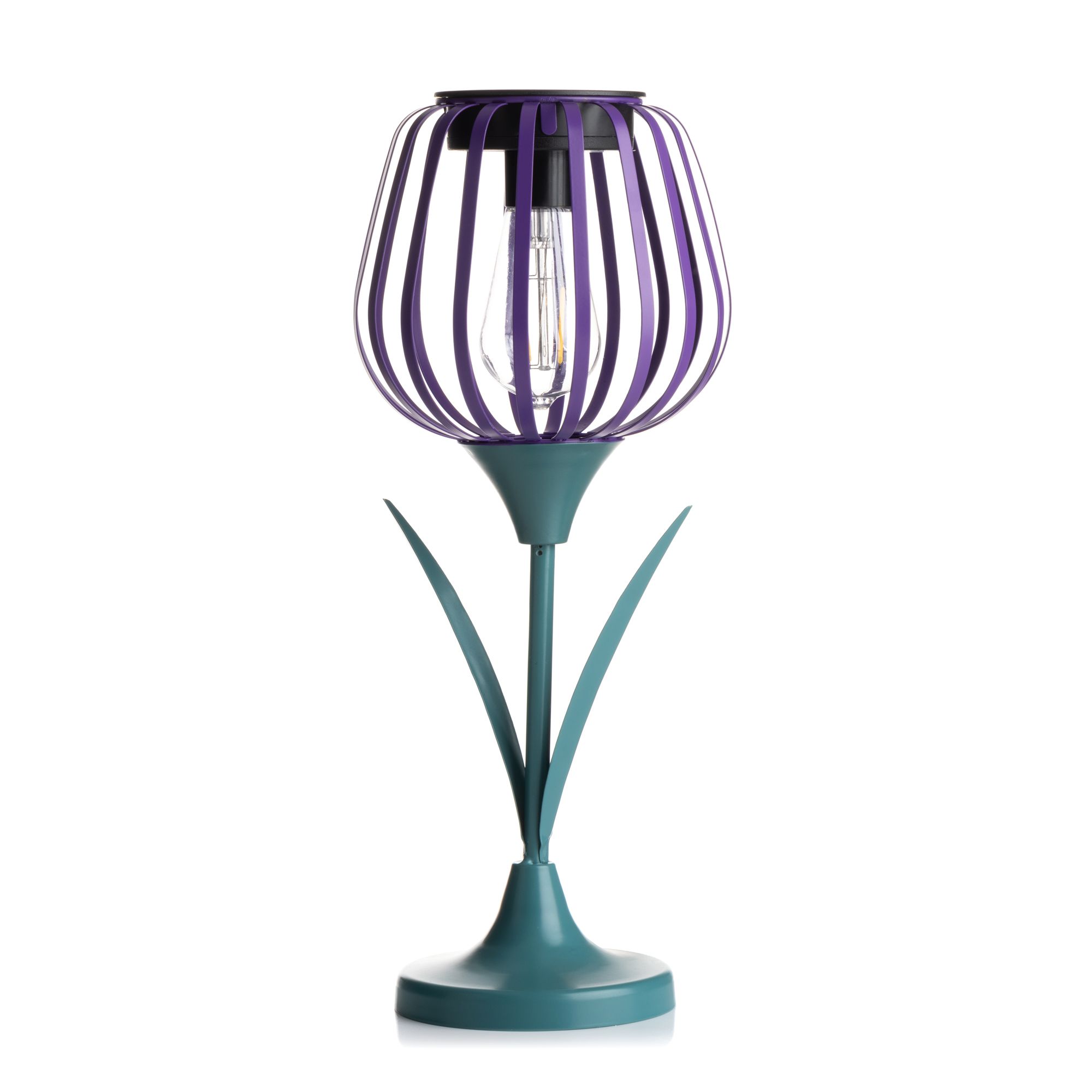 LUMIDA Garden Solar-Dekoleuchte Tulpen-Optik warmweiße LED Ø 16cm, Höhe 37,5cm