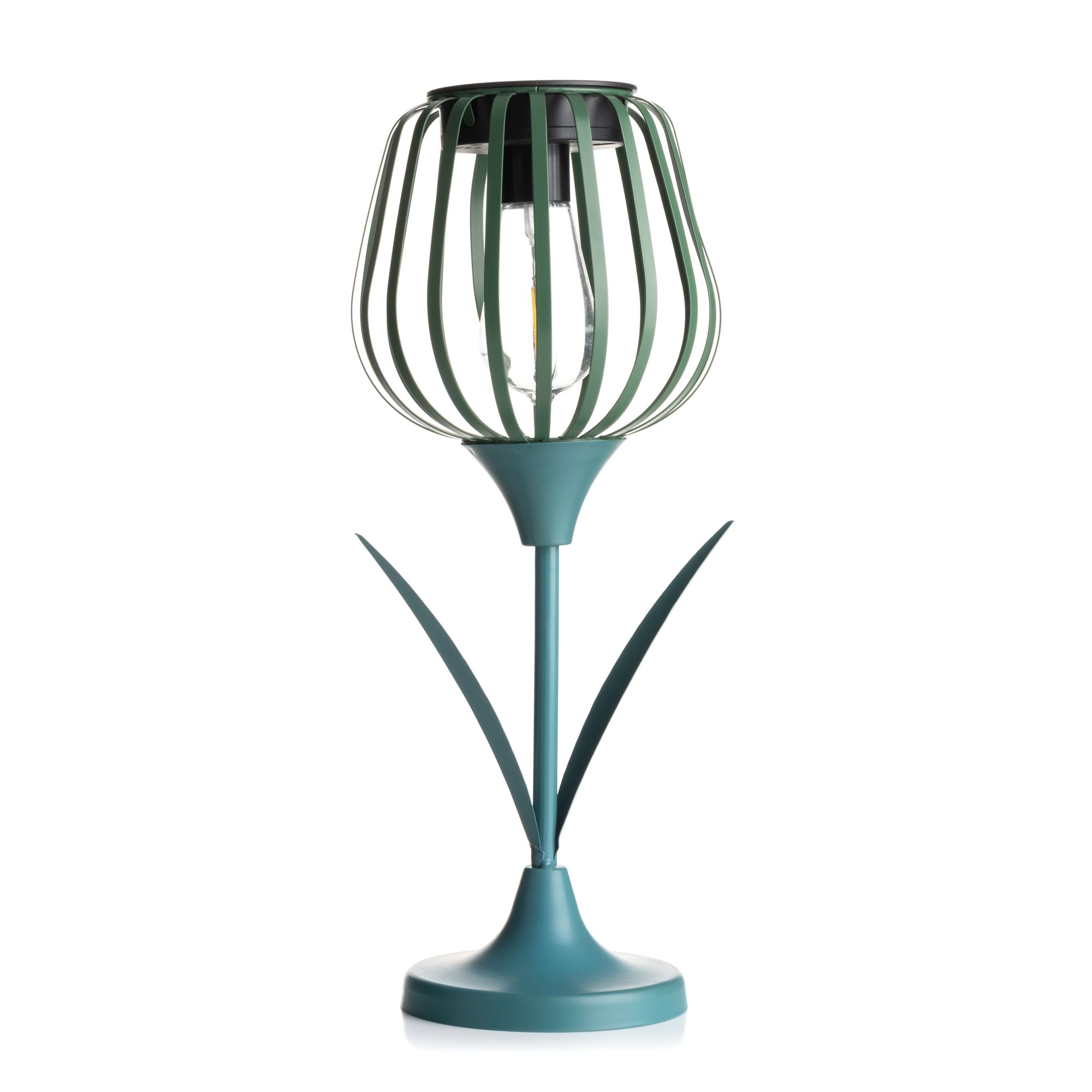 LUMIDA Garden Solar-Dekoleuchte Tulpen-Optik warmweiße LED Ø 16cm, Höhe 37,5cm