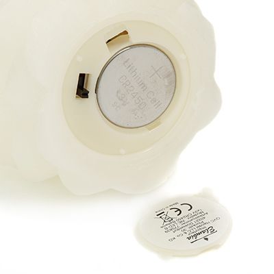 2 Stück LED Tannenzapfen Kerzen - Flammenlose Weihnachtsdeko Braun-Gold