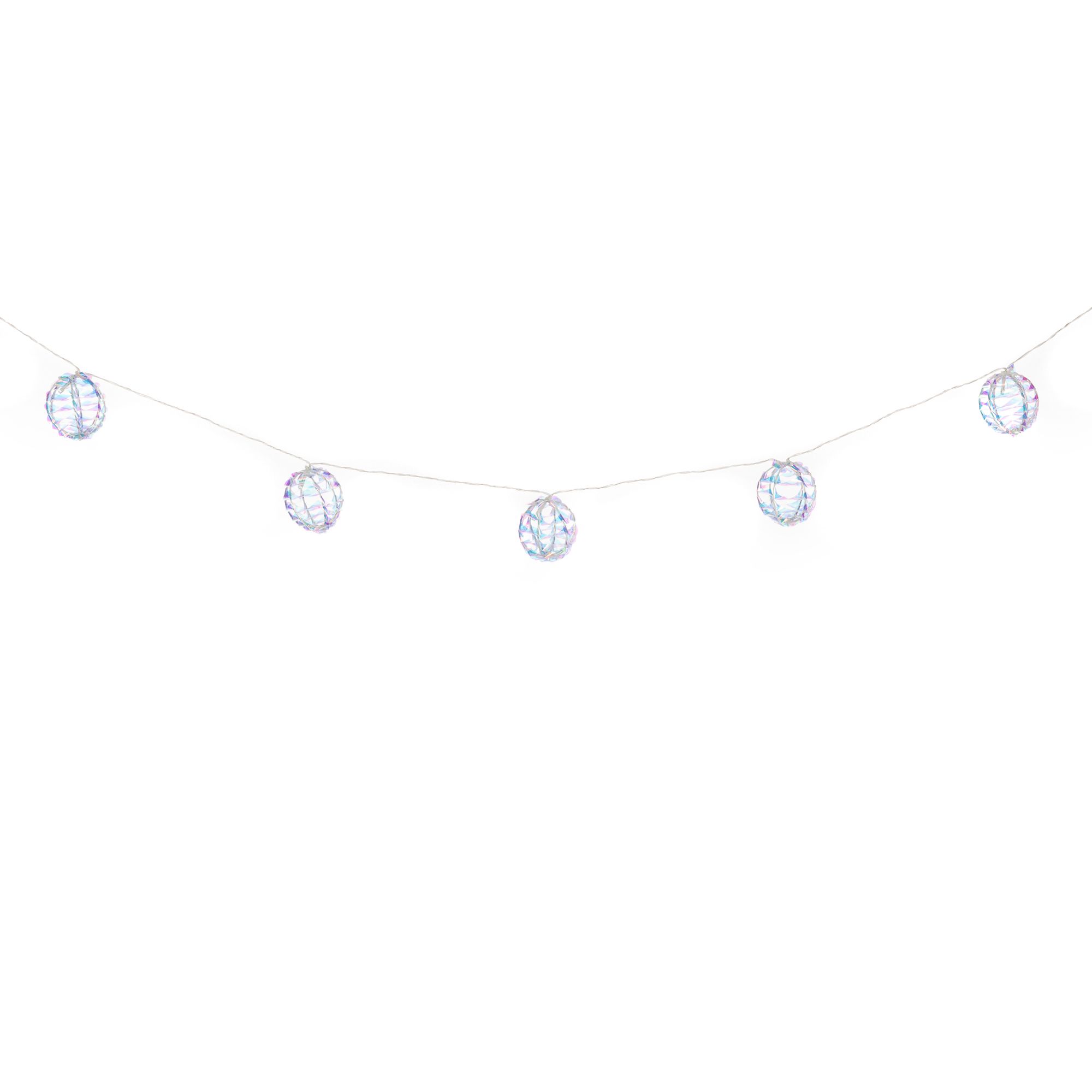 LUMIDA Xmas LED-Lichterkette Streifen-Design irrisierend, 10 LEDs outdoorgeeignet