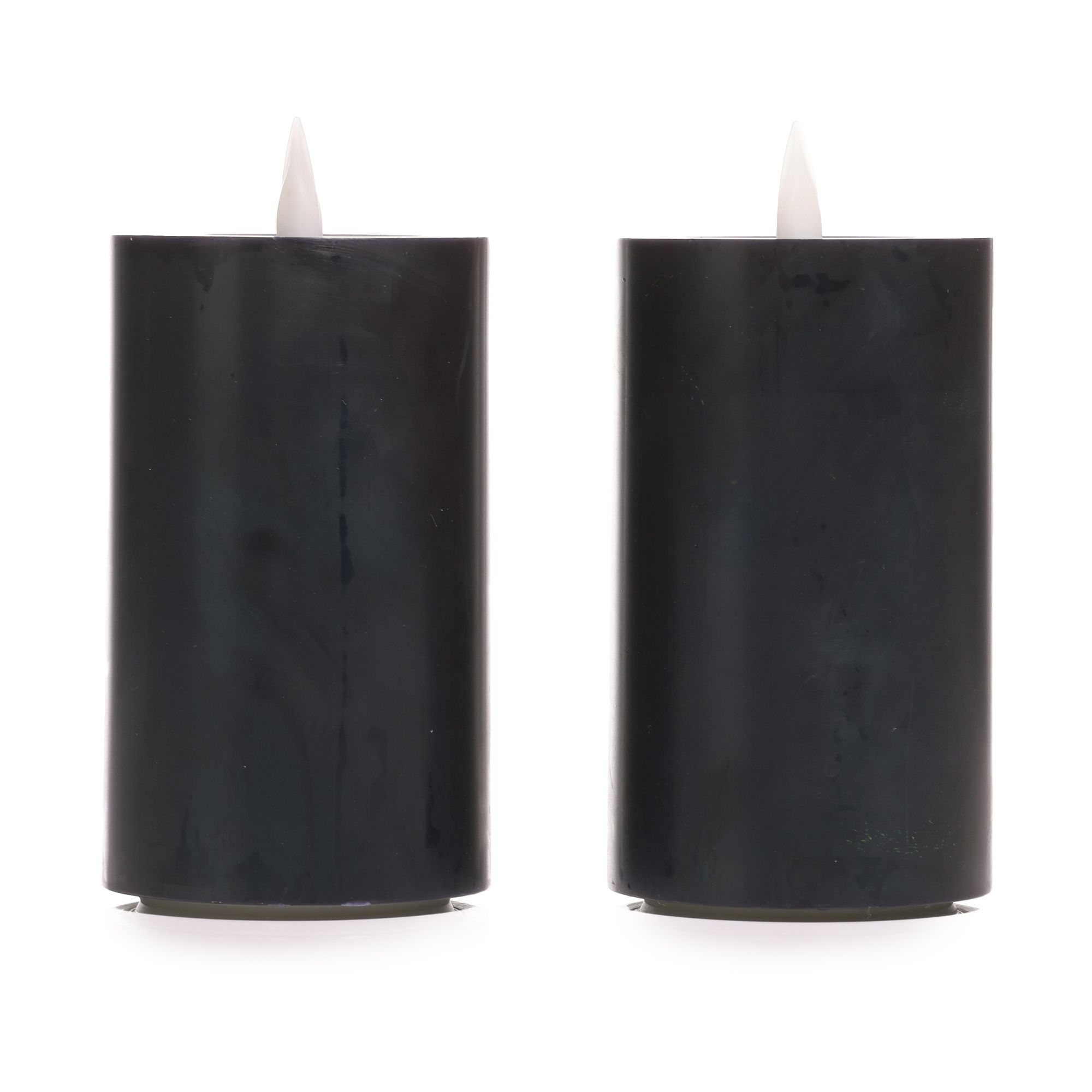 ELAMBIA recharge 2 LED-Kerzen wiederaufladbar inkl. Lade-Basis Timer, FB, 480h