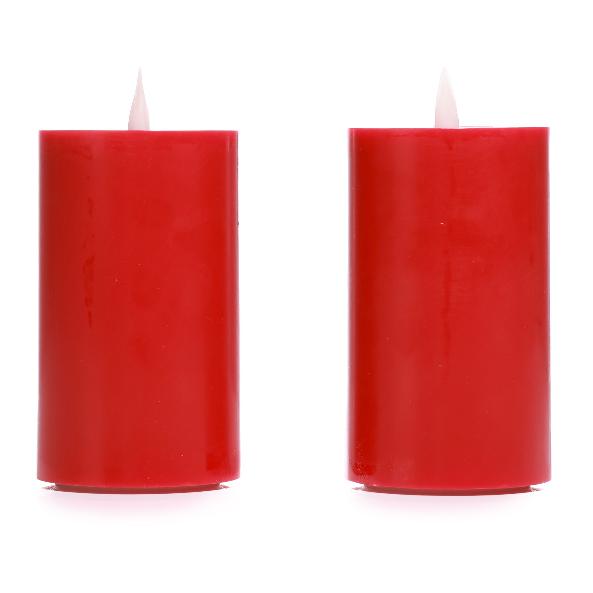 ELAMBIA recharge 2 LED-Kerzen wiederaufladbar inkl. Lade-Basis Timer, FB, 480h