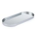 ELAMBIA Dekoteller oval aus Metall verspiegelt 30cm x 13cm x 1,5cm