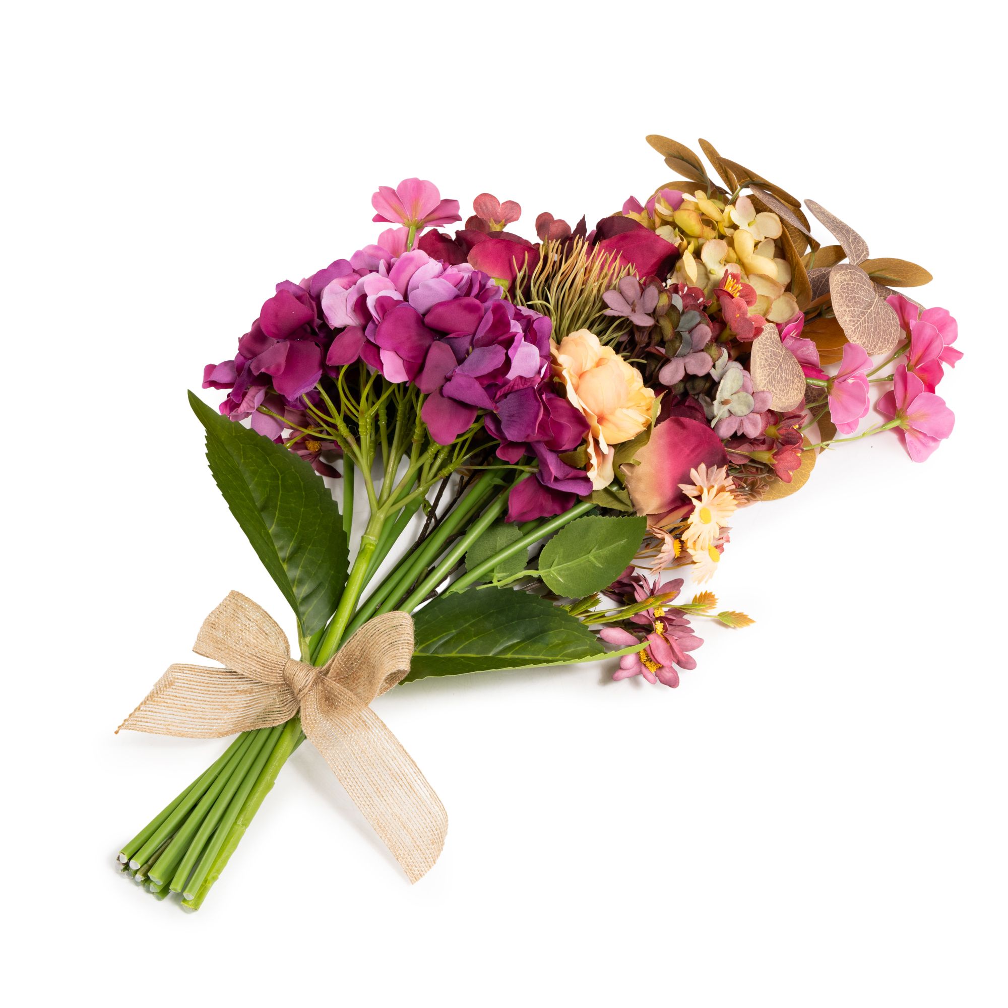 ABELLA Flora künstl. Bouquet Hortensien Realtouch-Effekt Höhe 50cm