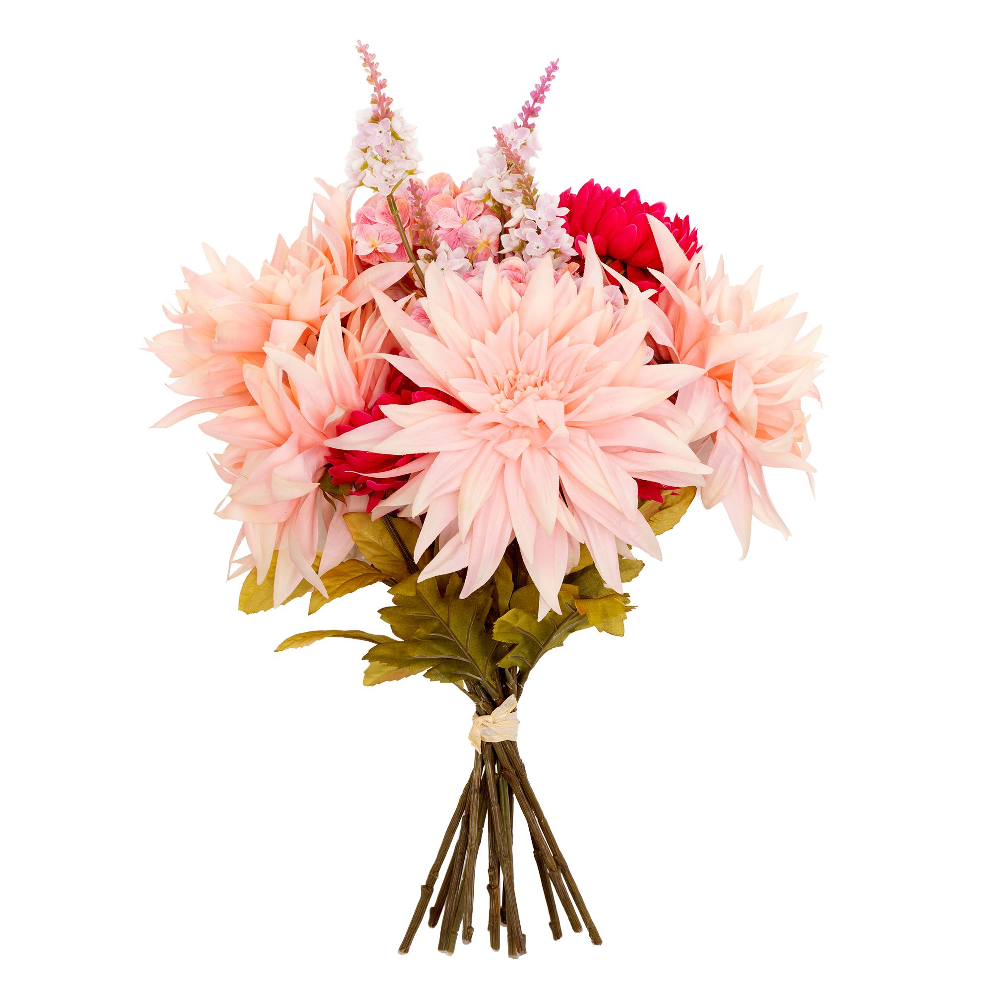 ABELLA Flora künstl. Bouquet Dahlien & Chrysanthemen Höhe 56cm, Ø 34cm