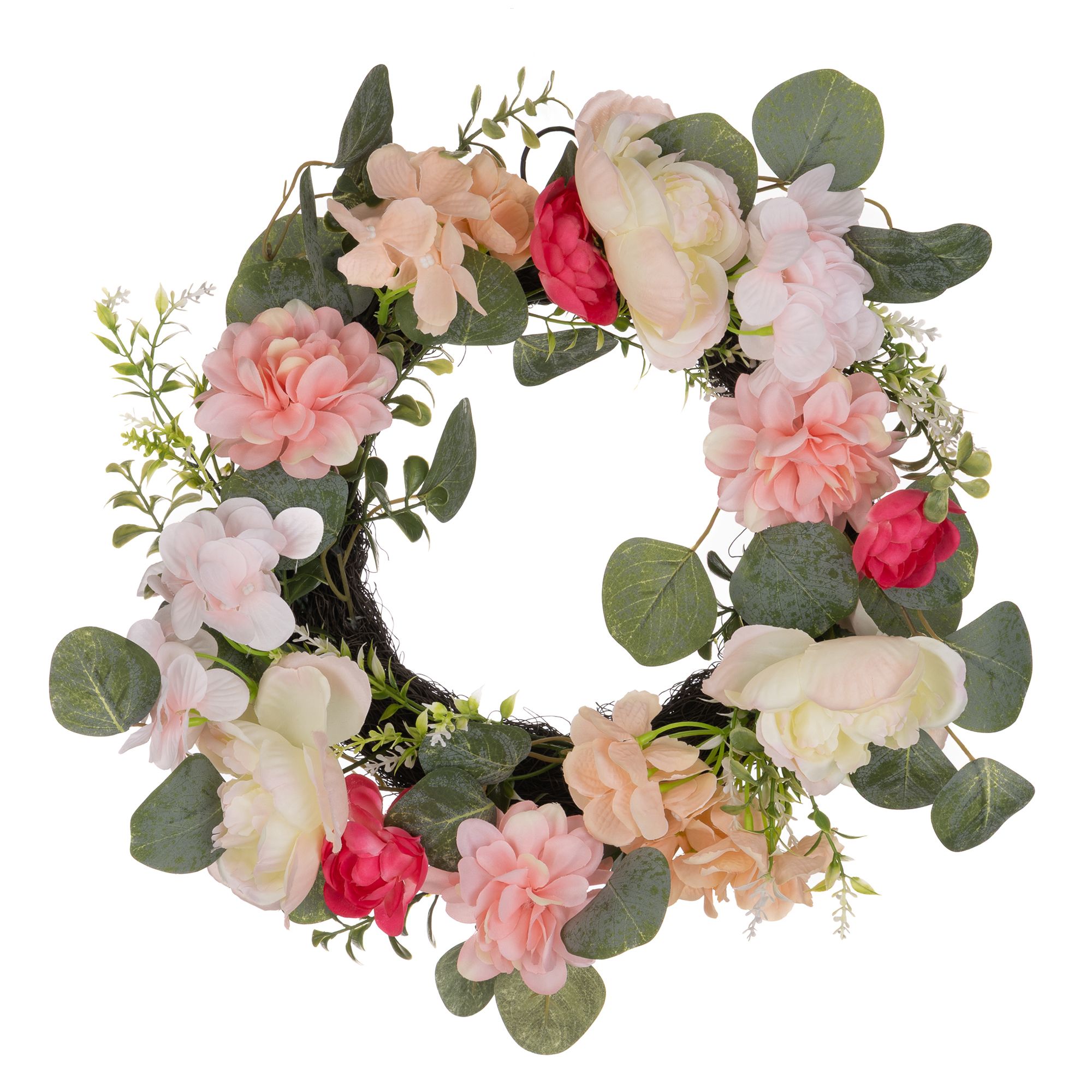 ABELLA Flora künstl. Blumenkranz Frühlings-Mix Ø 41cm