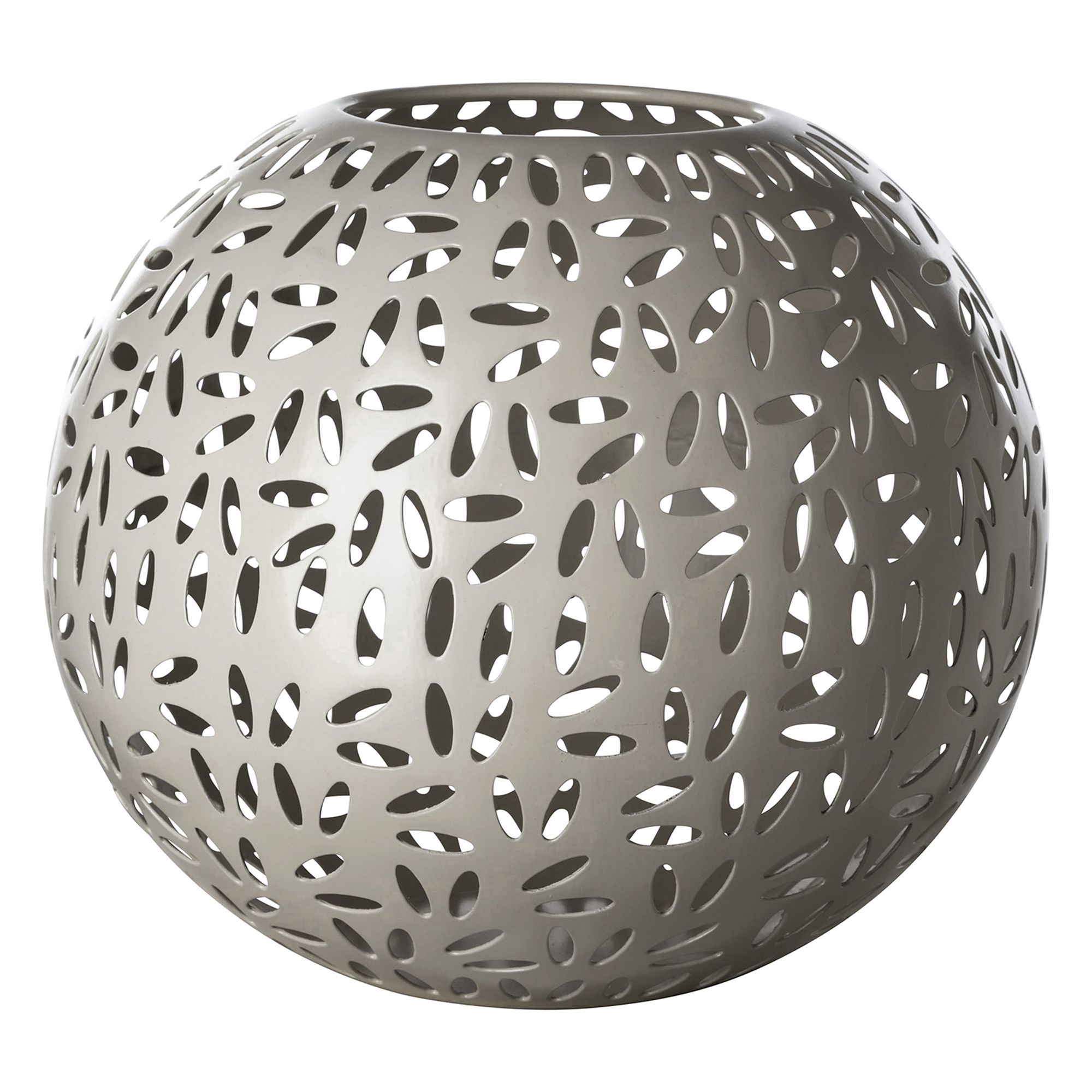 FINK Windlicht DARIA pulverbeschichtet matt Höhe 20cm, Ø 24cm