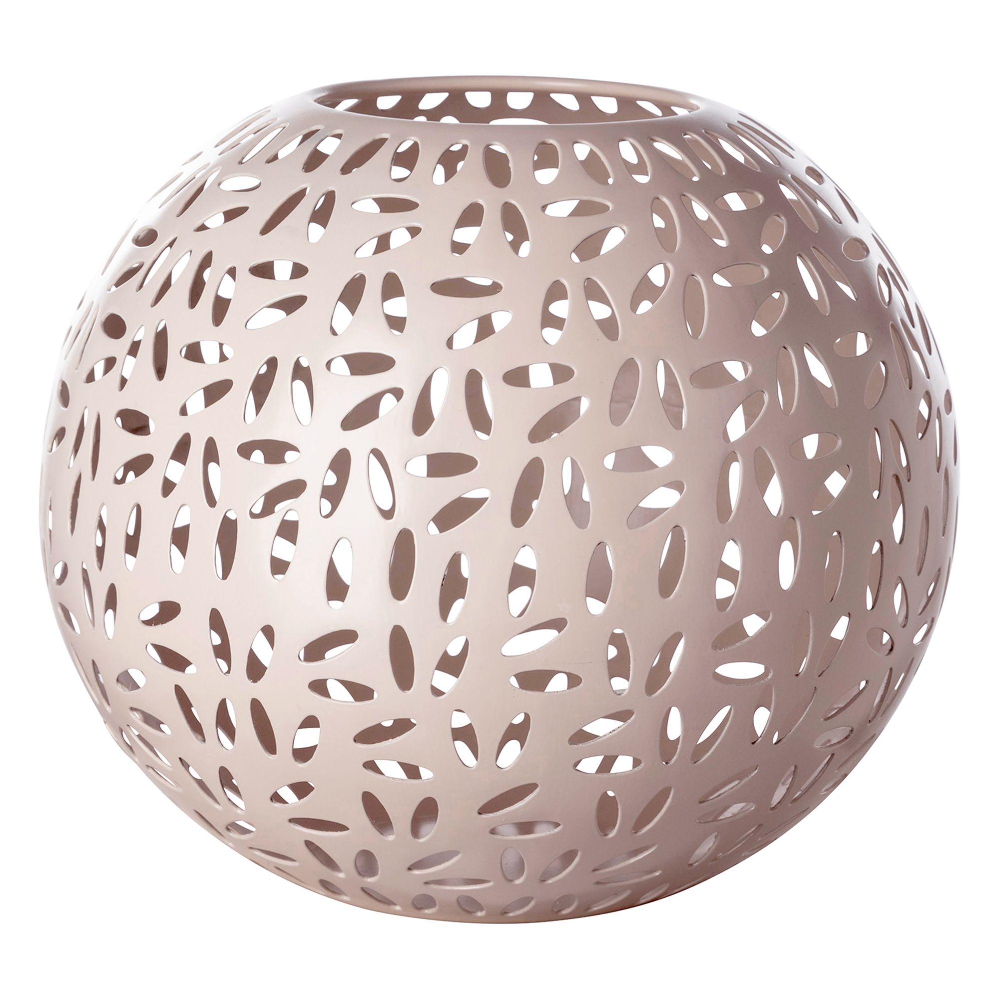 FINK Windlicht DARIA pulverbeschichtet matt Höhe 20cm, Ø 24cm