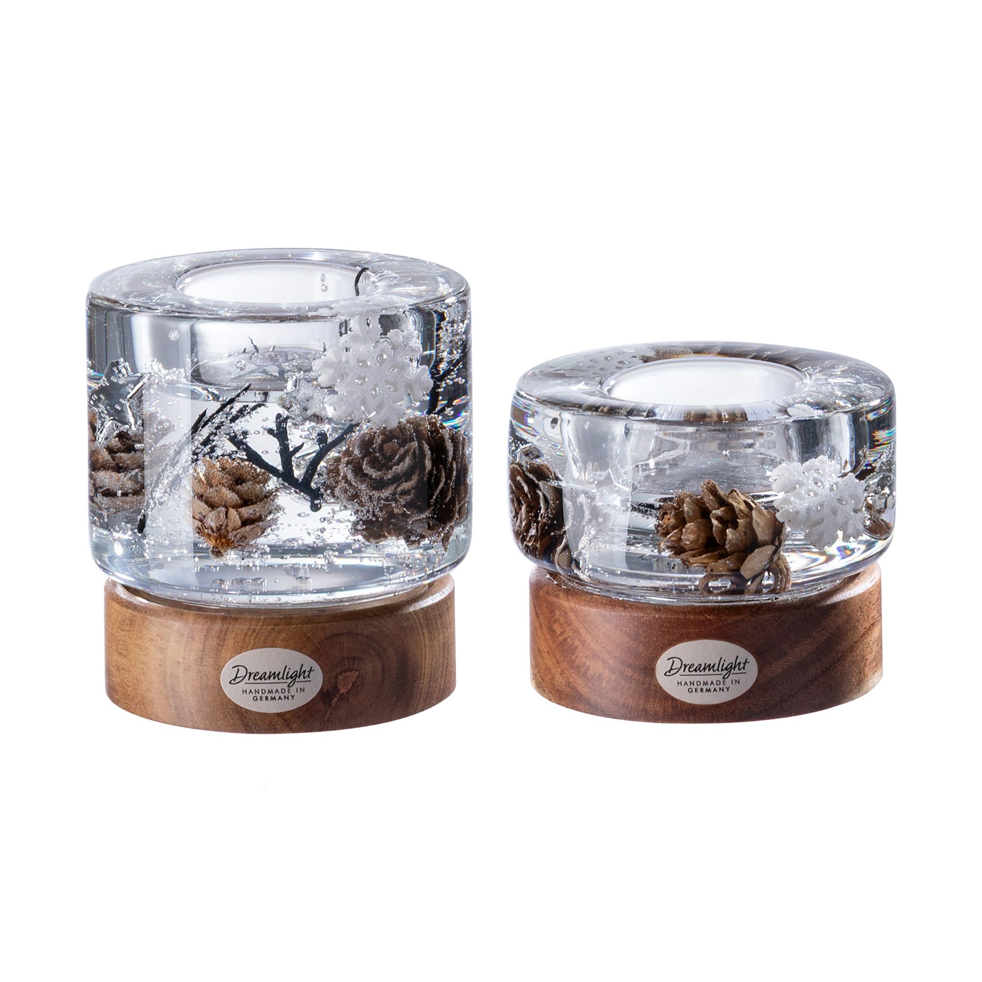 DREAMLIGHT 2 Teelichthalter COLUM Designauswahl Höhe 6,5cm & 9cm