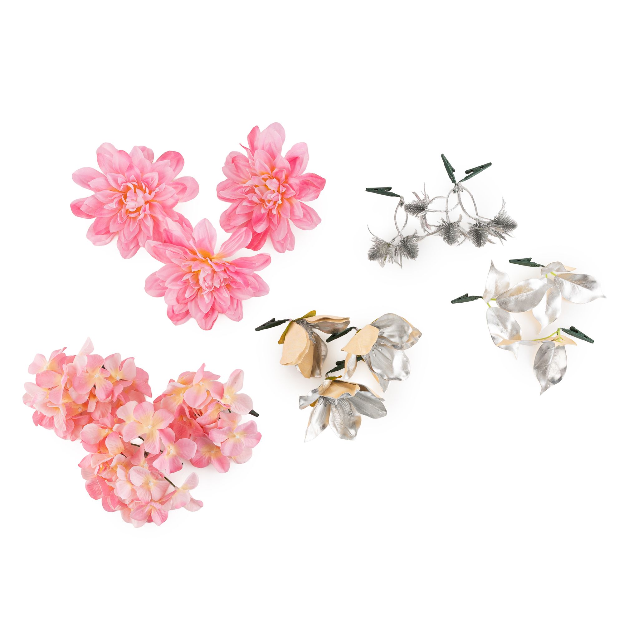 LUMIDA Flora Dekor-Blüten zum Anstecken outdoorgeeignet 15 Stück