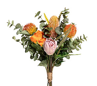 ABELLA Flora künstl. Blumenstrauß Blüten & Eukalyptus Höhe 45cm