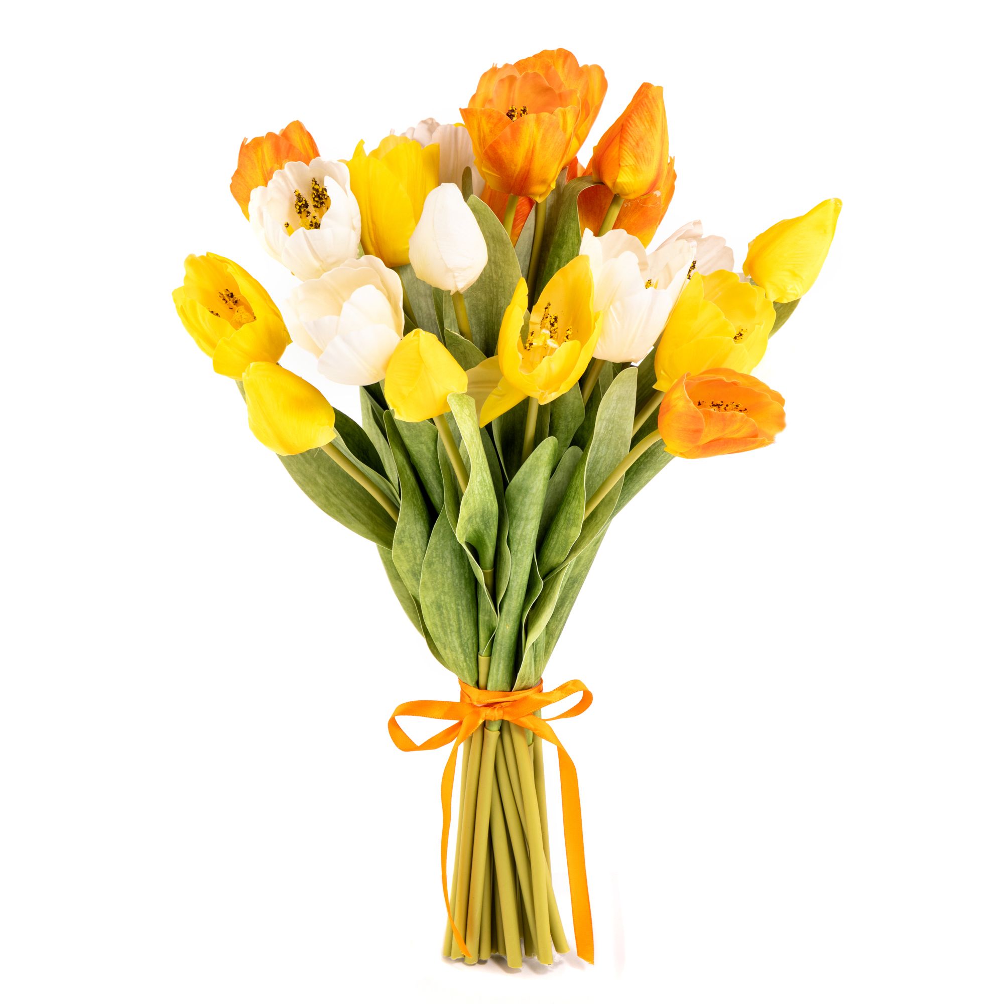 ABELLA Flora Geschenkbouquet künstliche Blumen in Floristen-Papier Ø ca. 28cm, H.ca.45cm