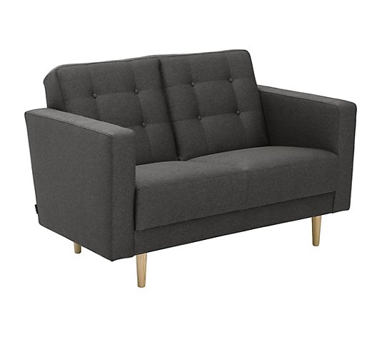 MAX WINZER® Sofa 2-Sitzer Jasmin Flachgewebe Fuß Esche natur ca. 128x83x81cm