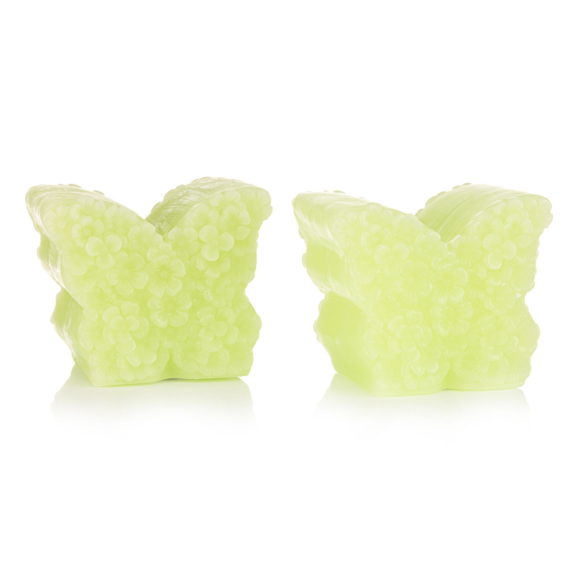 ELAMBIA 2 LED-Figurenkerzen Schmetterlinge 5h-Timerfunktion Höhe 10cm